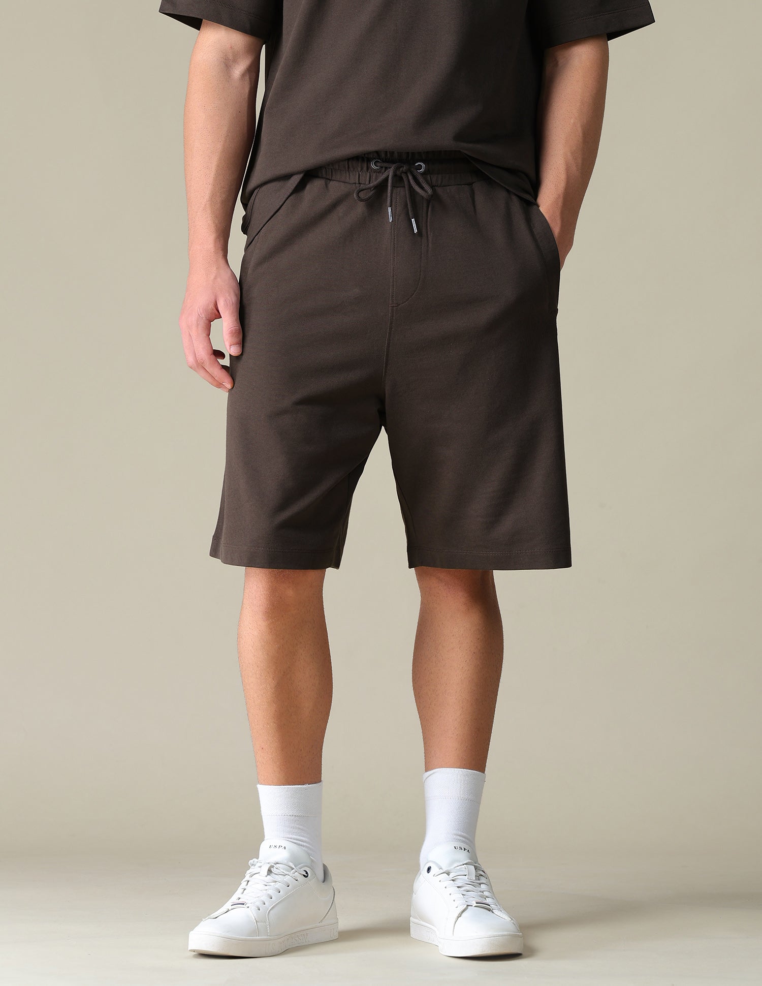 Regular Fit Knitted Shorts Purple - U.S. Polo Assn. India | Large