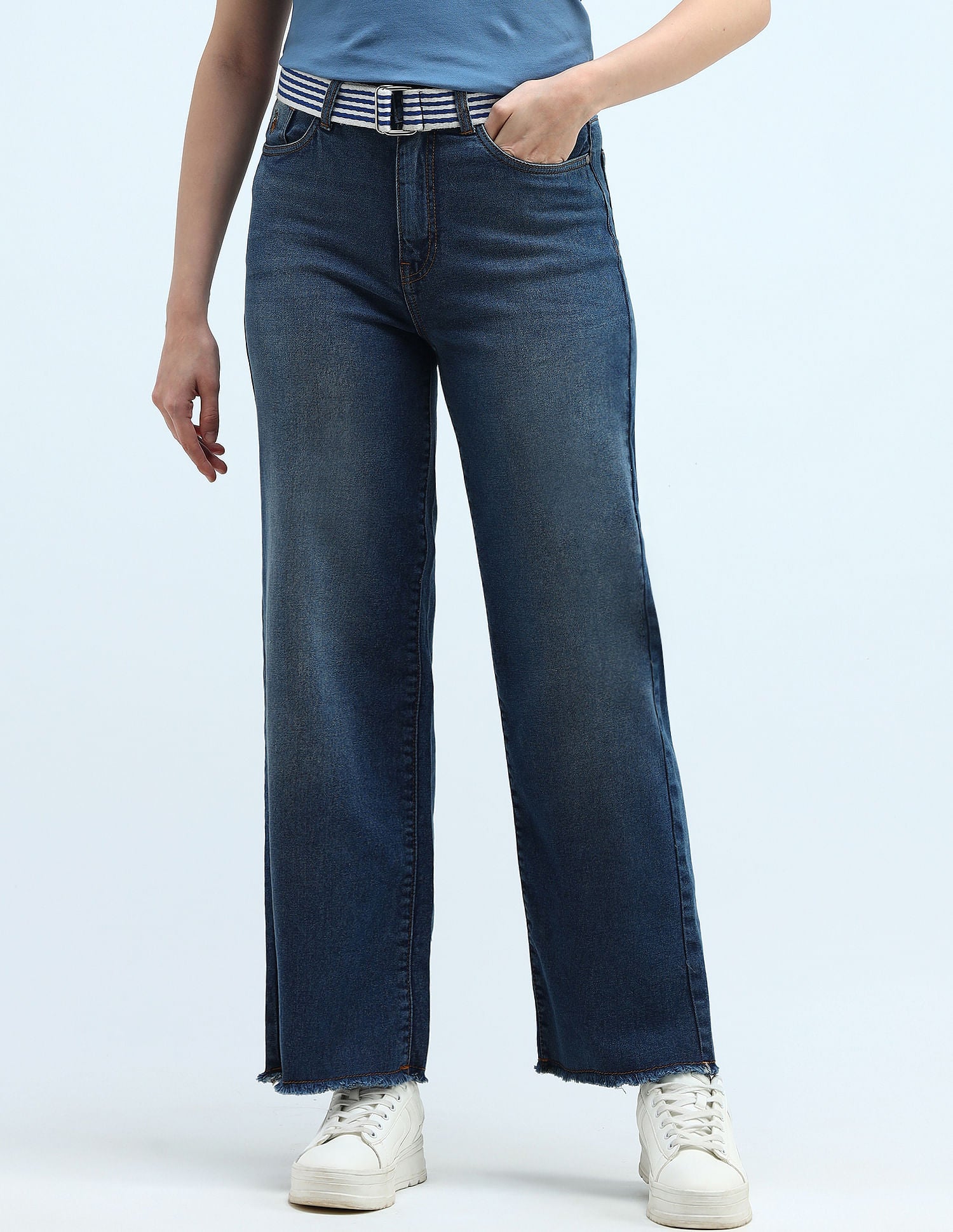 High Rise Wide Leg Jeans