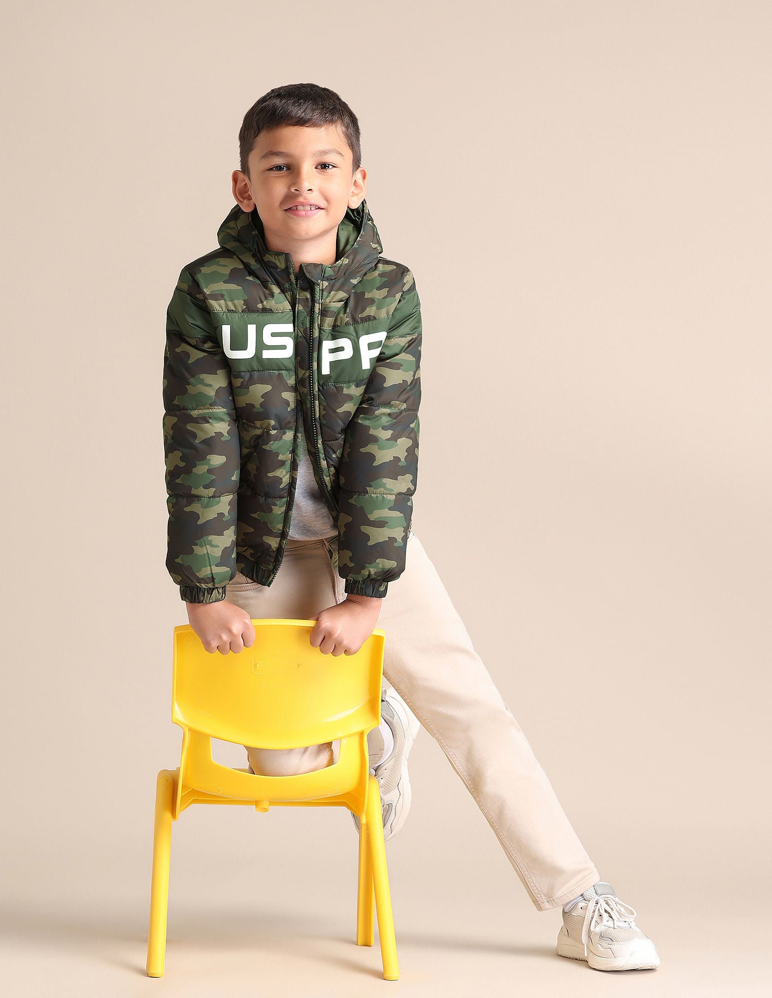 Boys Printed Hooded Jacket
