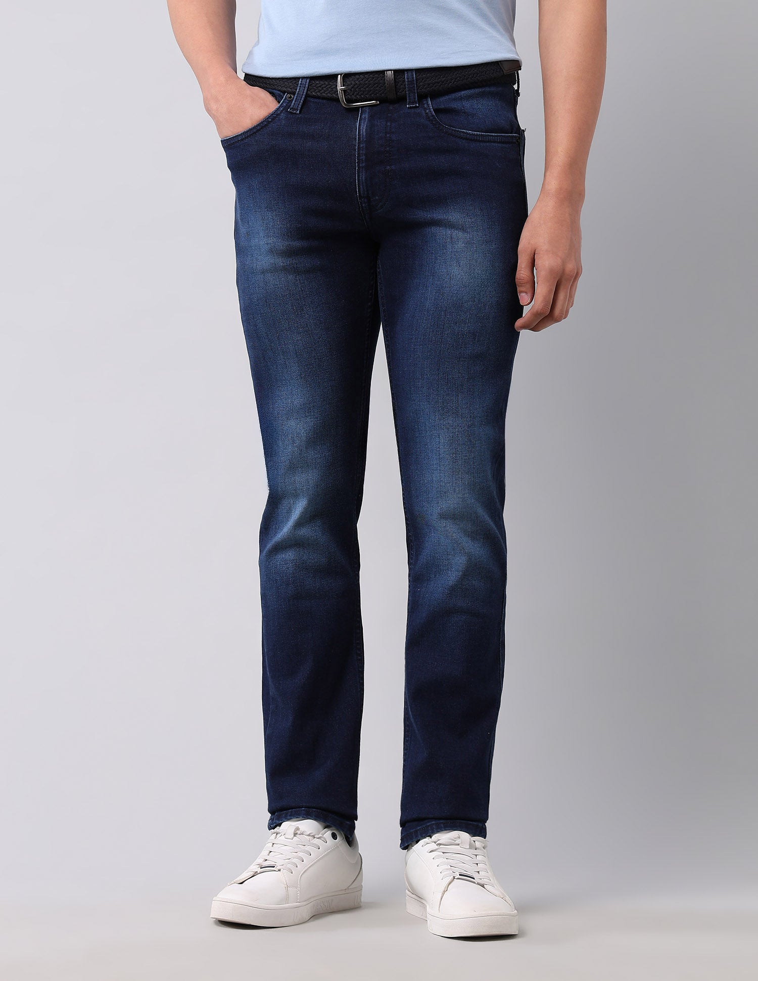 Regallo Skinny Fit Blue Jeans Dark Blue - U.S. Polo Assn. India | Large