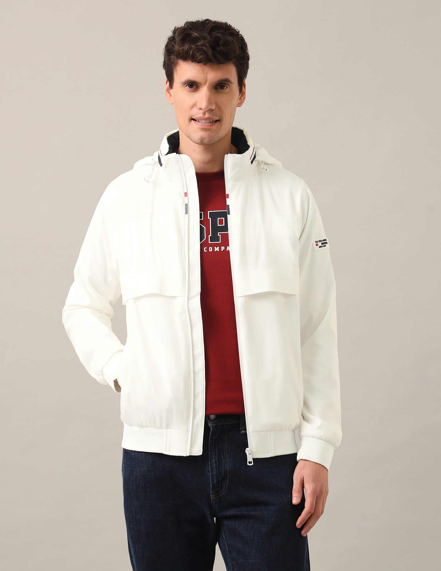 Detachable Hood Packable Jacket