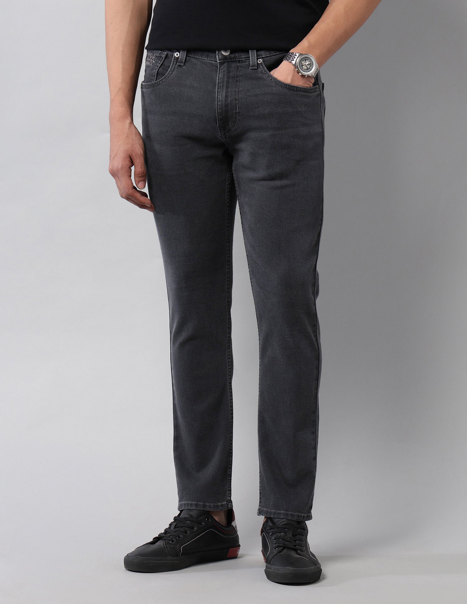 Henry Tapered Fit Grey Jeans