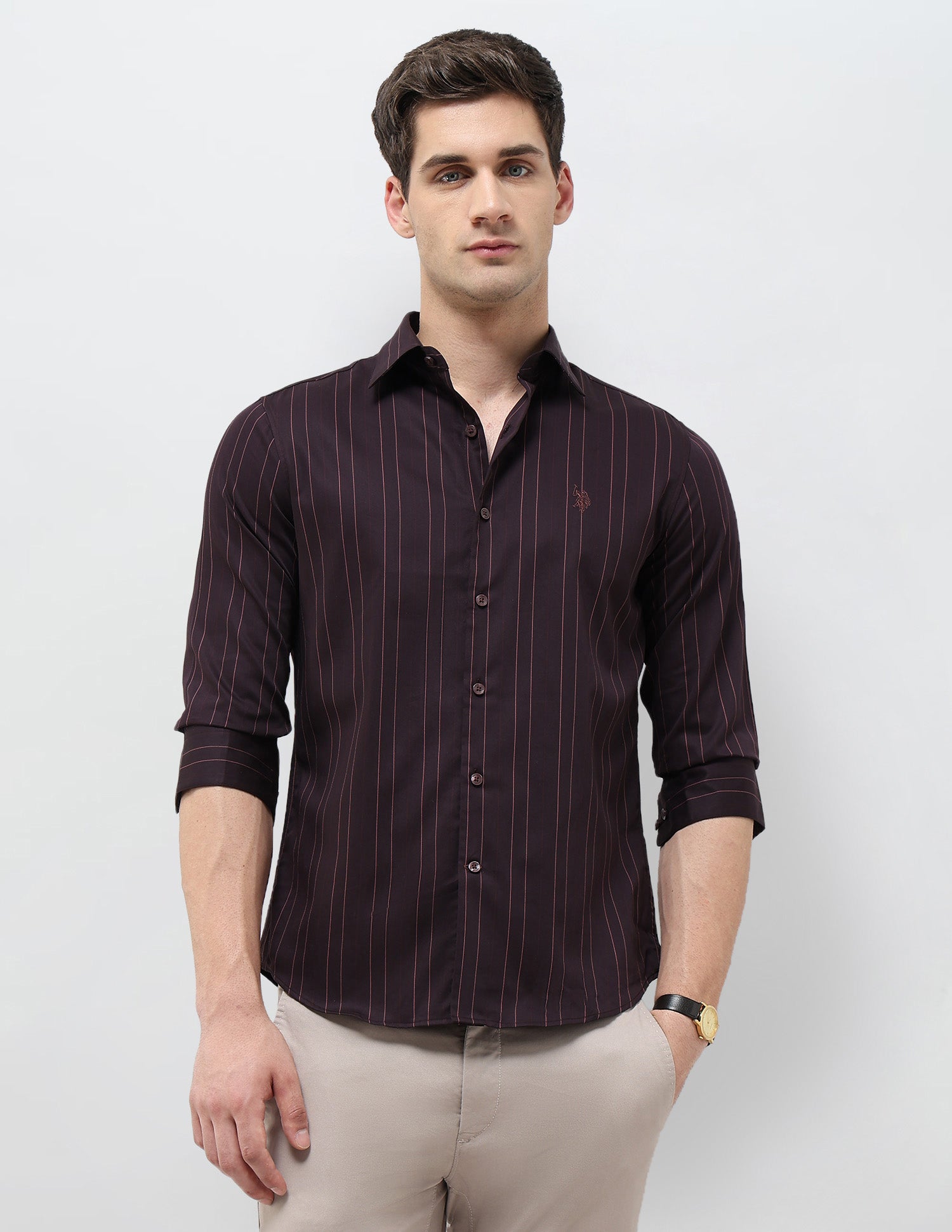 Pinstriped Regular Fit Shirt