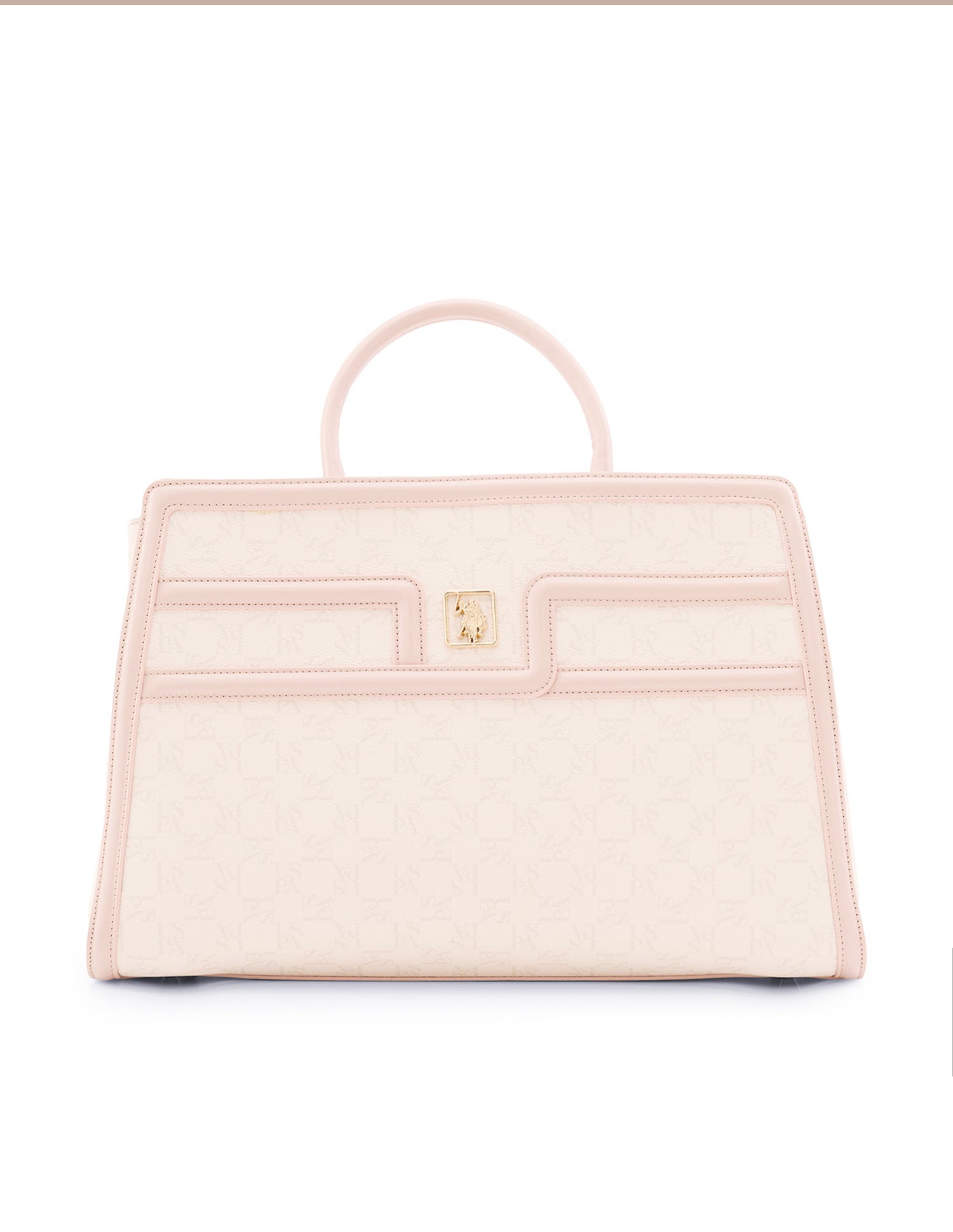 Carla Monogram Satchel Bag White - U.S. Polo Assn. India | Large