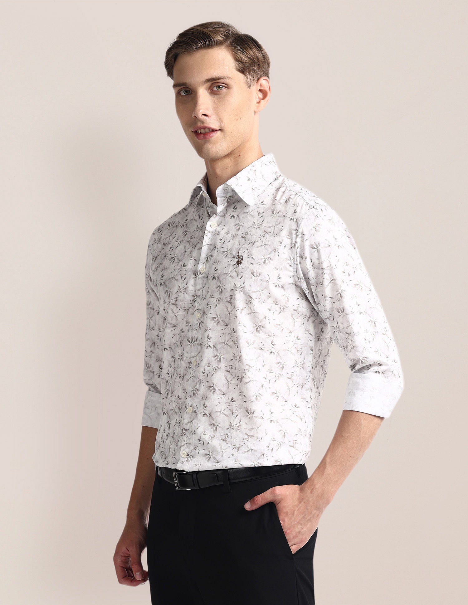 Floral Print Cotton Modal Shirt