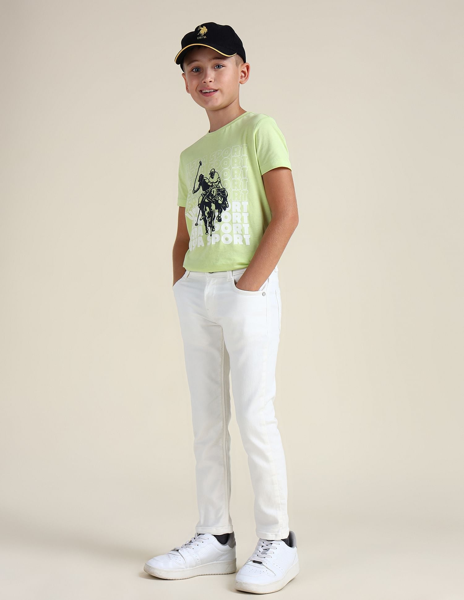 Boys Slim Fit Mid Rise Jeans