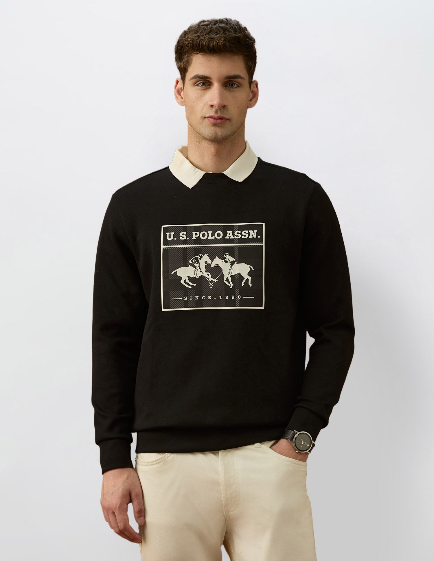Graphic Brand Printed Equestrian Aisle Theater Sweatshirt