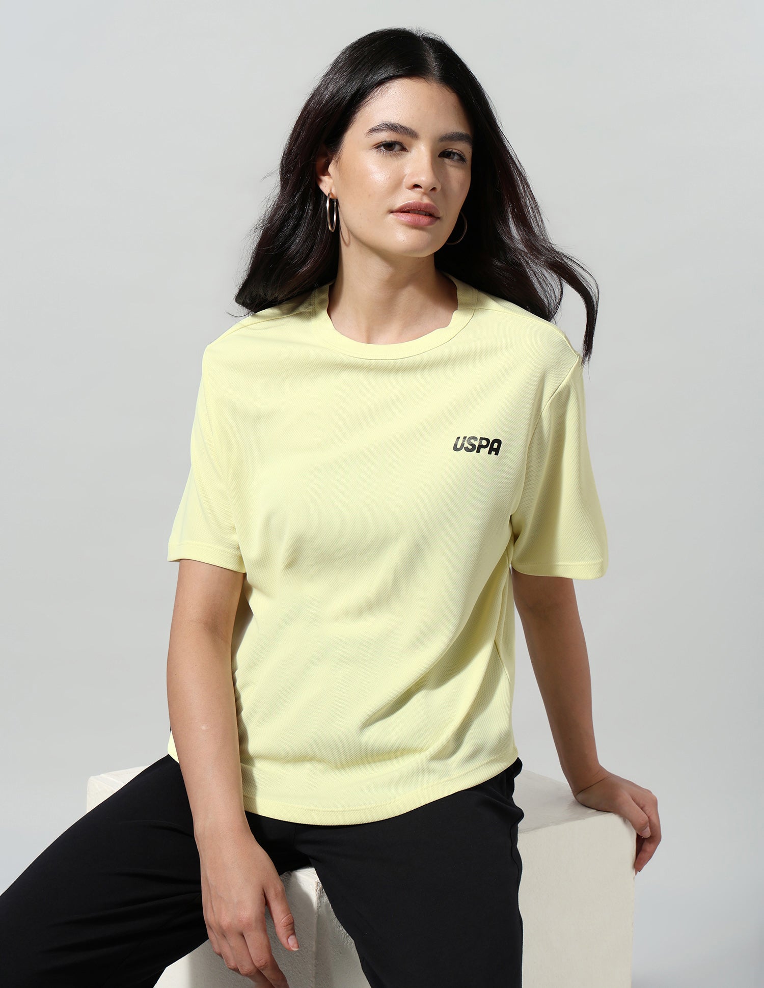 Solid Regular Fit T-Shirt Green - U.S. Polo Assn. India | Large