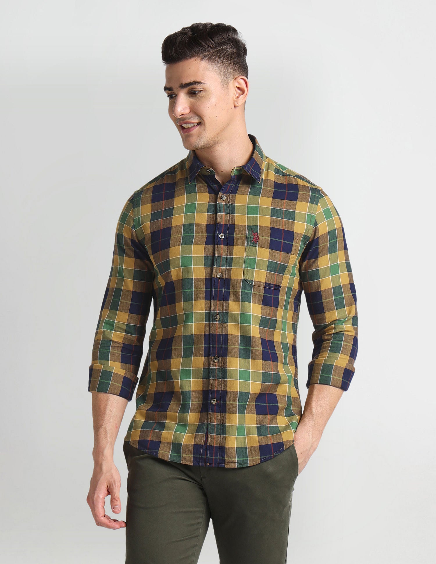 Tartan Check Herringbone Shirt