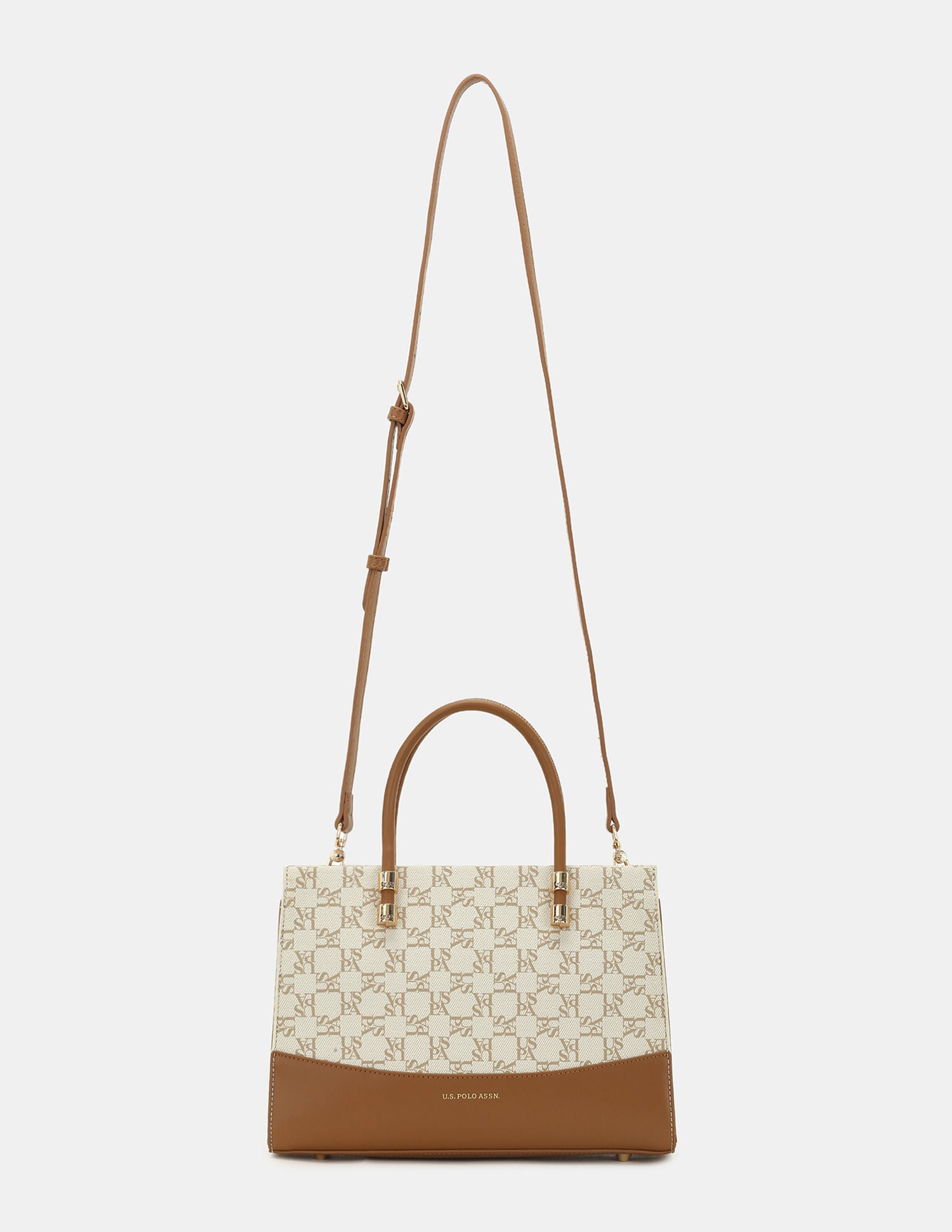 Women Bijou Monogram Satchel Bag With Convertible Strap