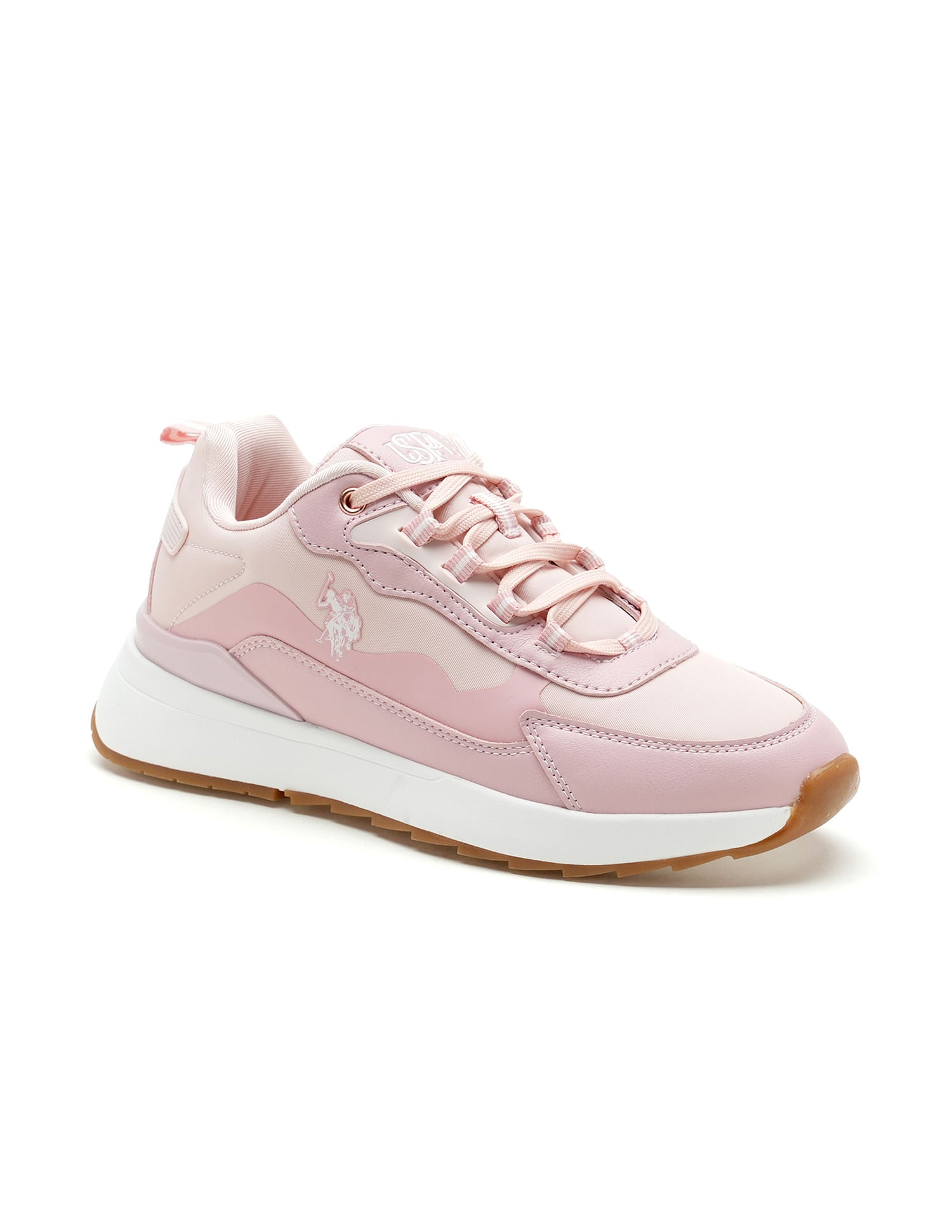Women Colour Block Cassey Sneakers Pink - U.S. Polo Assn. India | Large