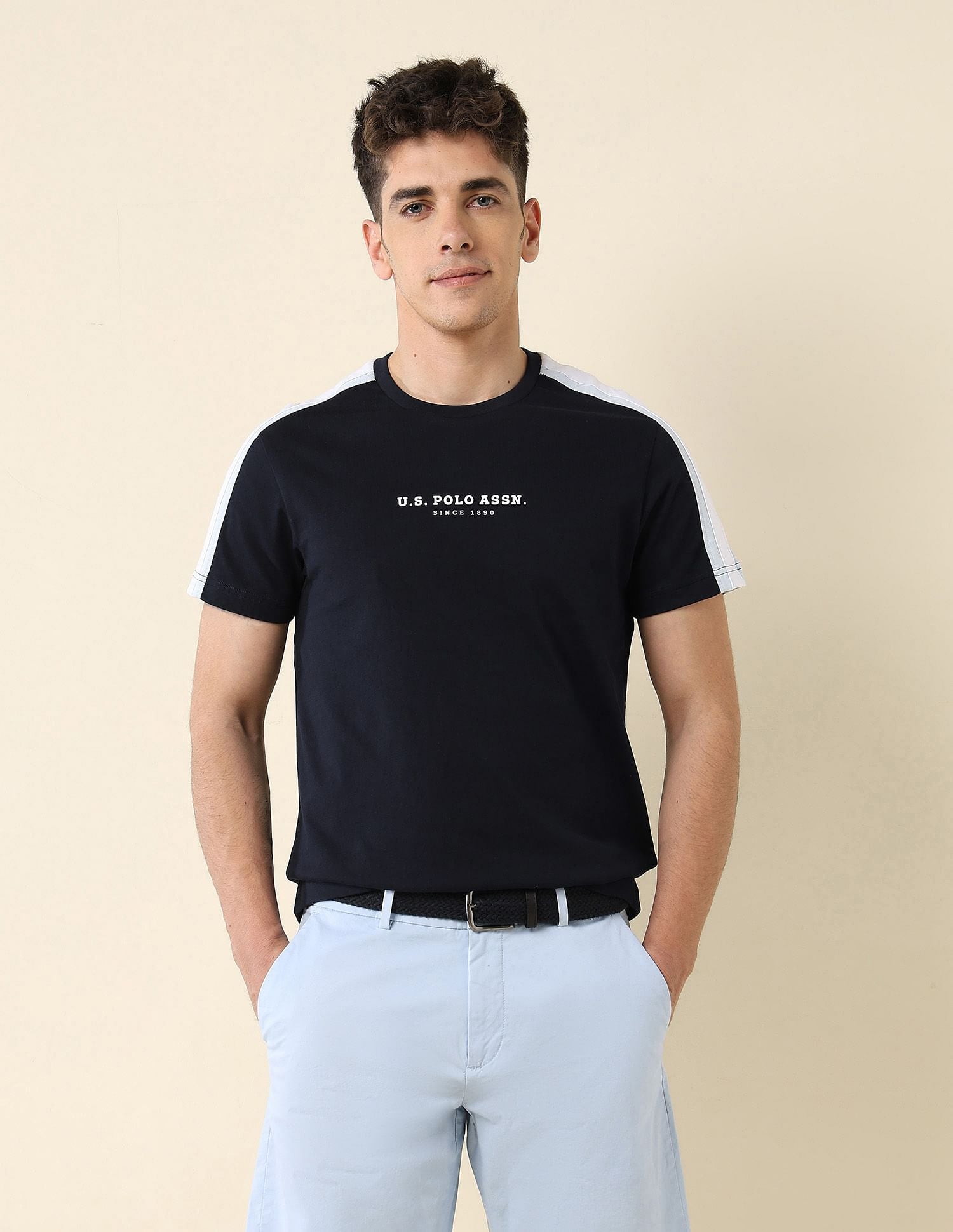 Contrast Taped Slim Fit T-Shirt