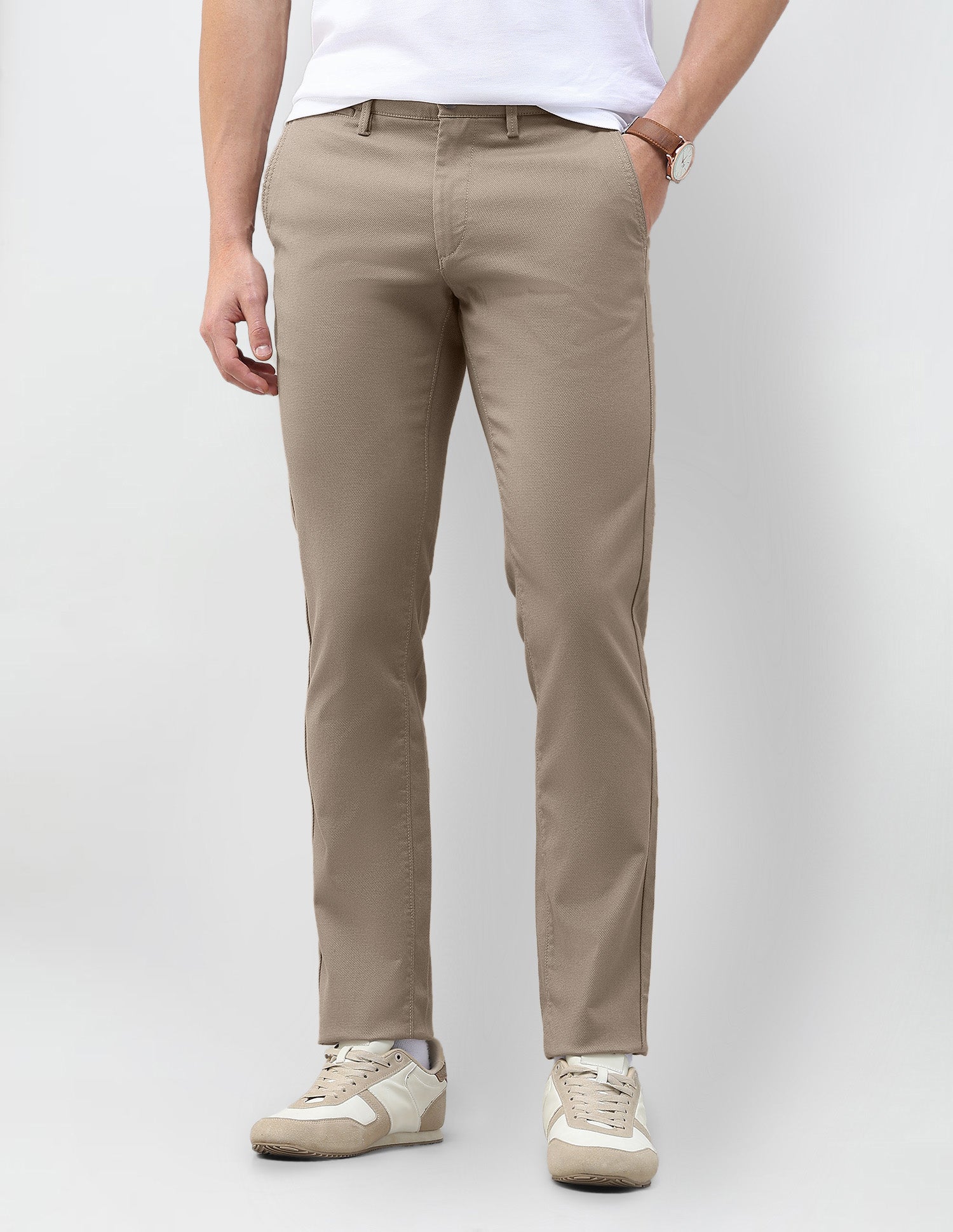 Denver Slim Fit Dobby Trousers