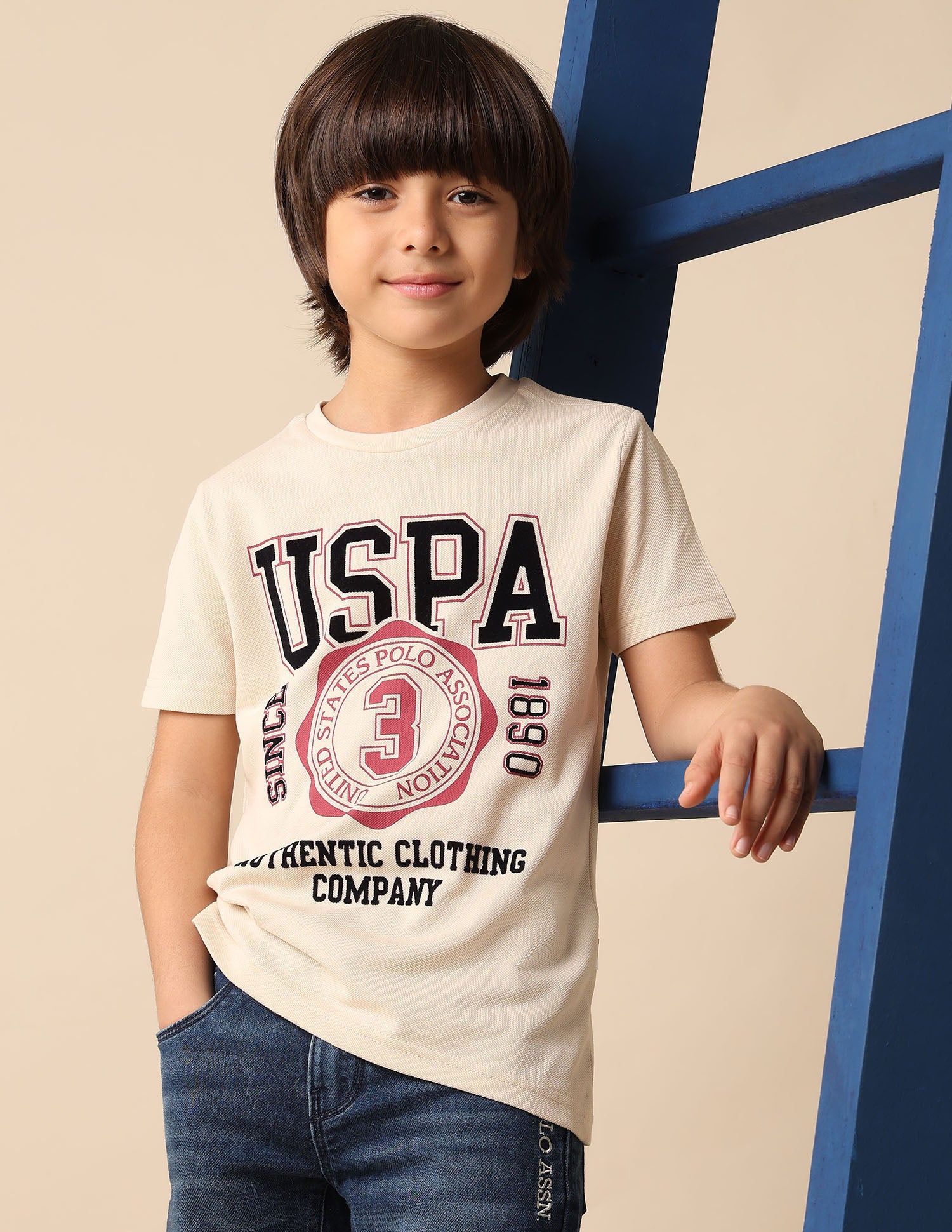 Boys Graphic Printed Pure Cotton T Shirt