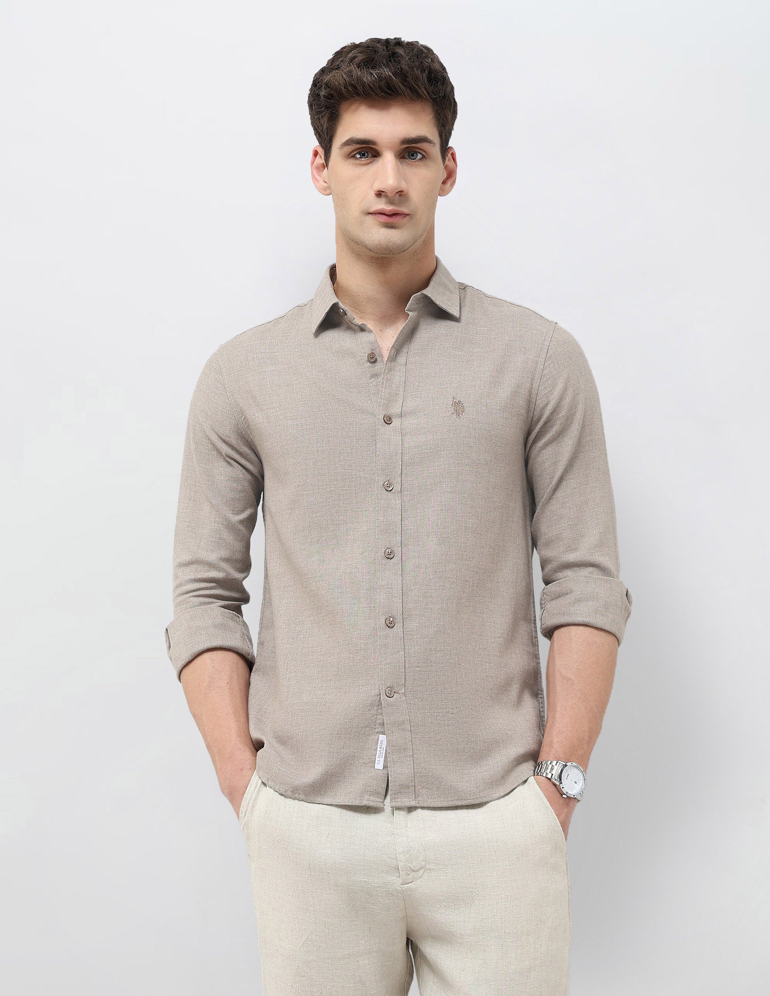 Tailored Fit Solid Shirt