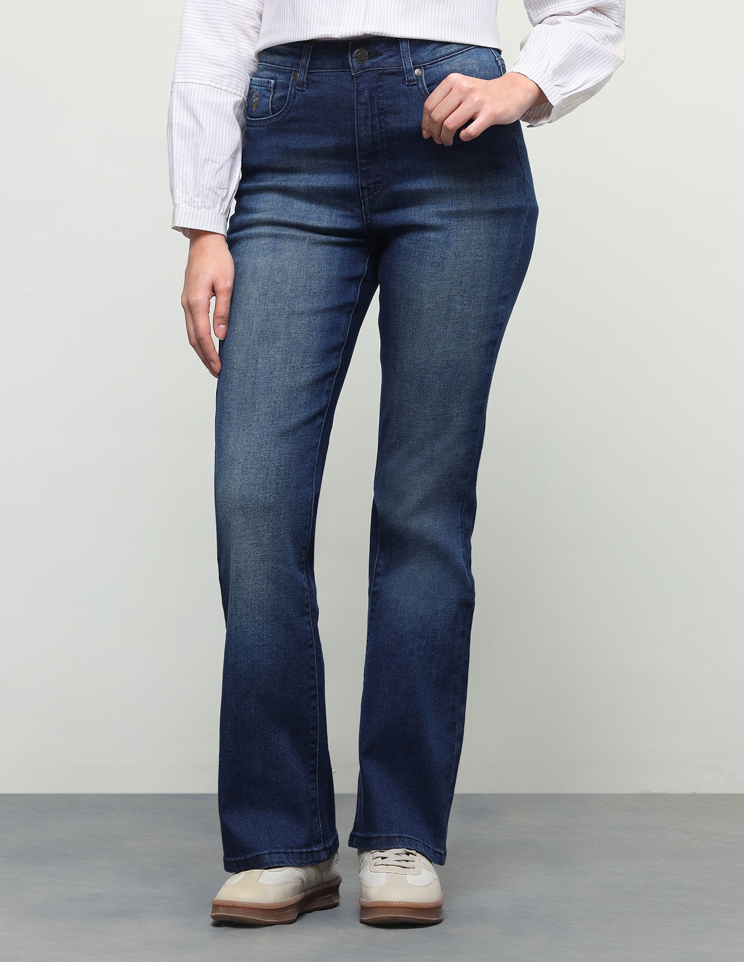 Bootcut Fit Blue Jeans