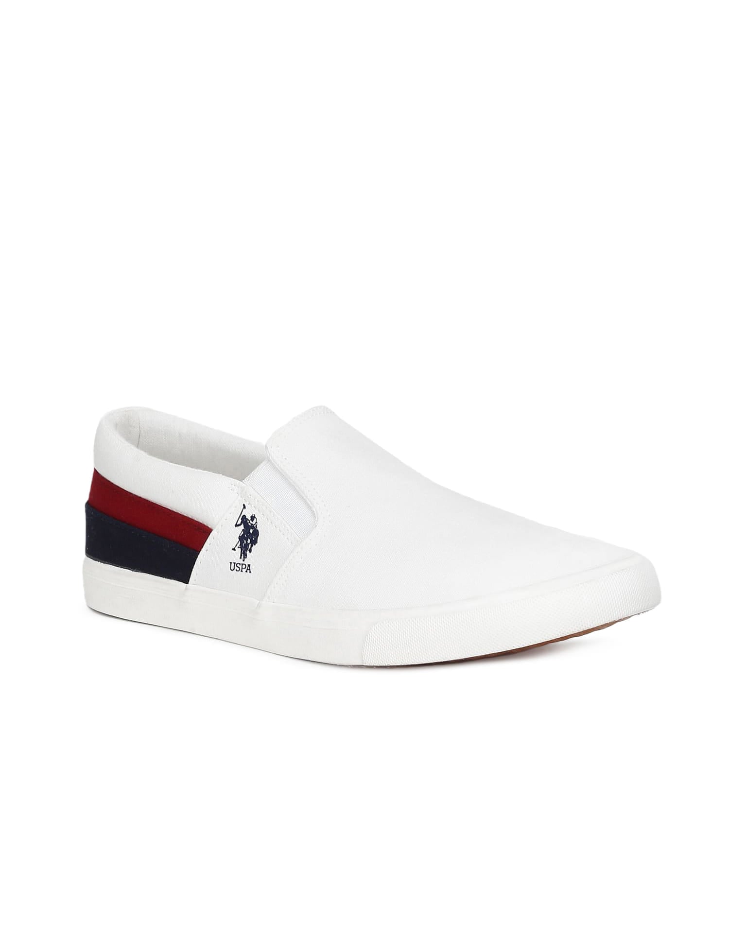 Men Carlin 5.0 Colourblocked Sneakers Off White - U.S. Polo Assn. India | Large