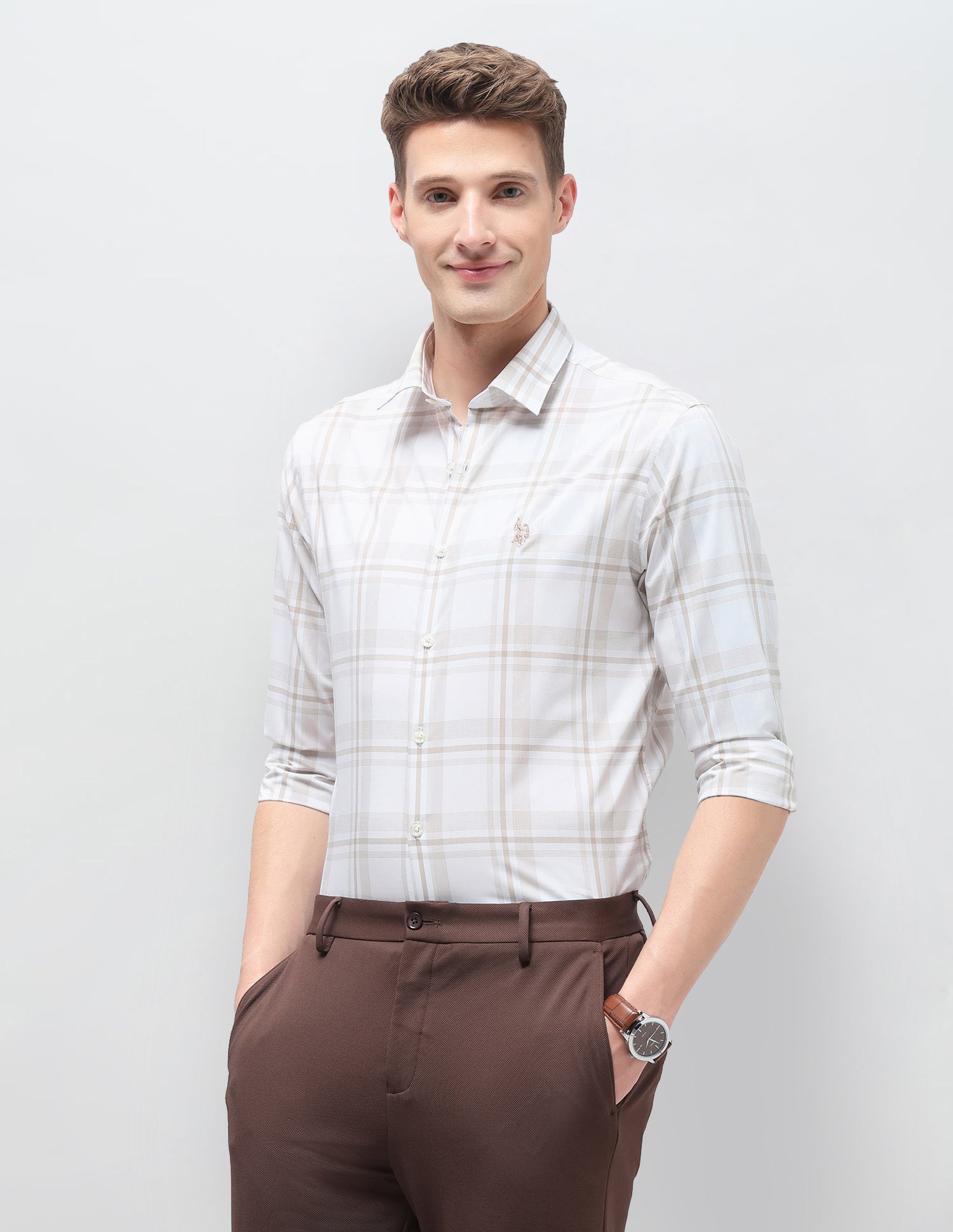 Plaid Checked Regular Fit Shirt