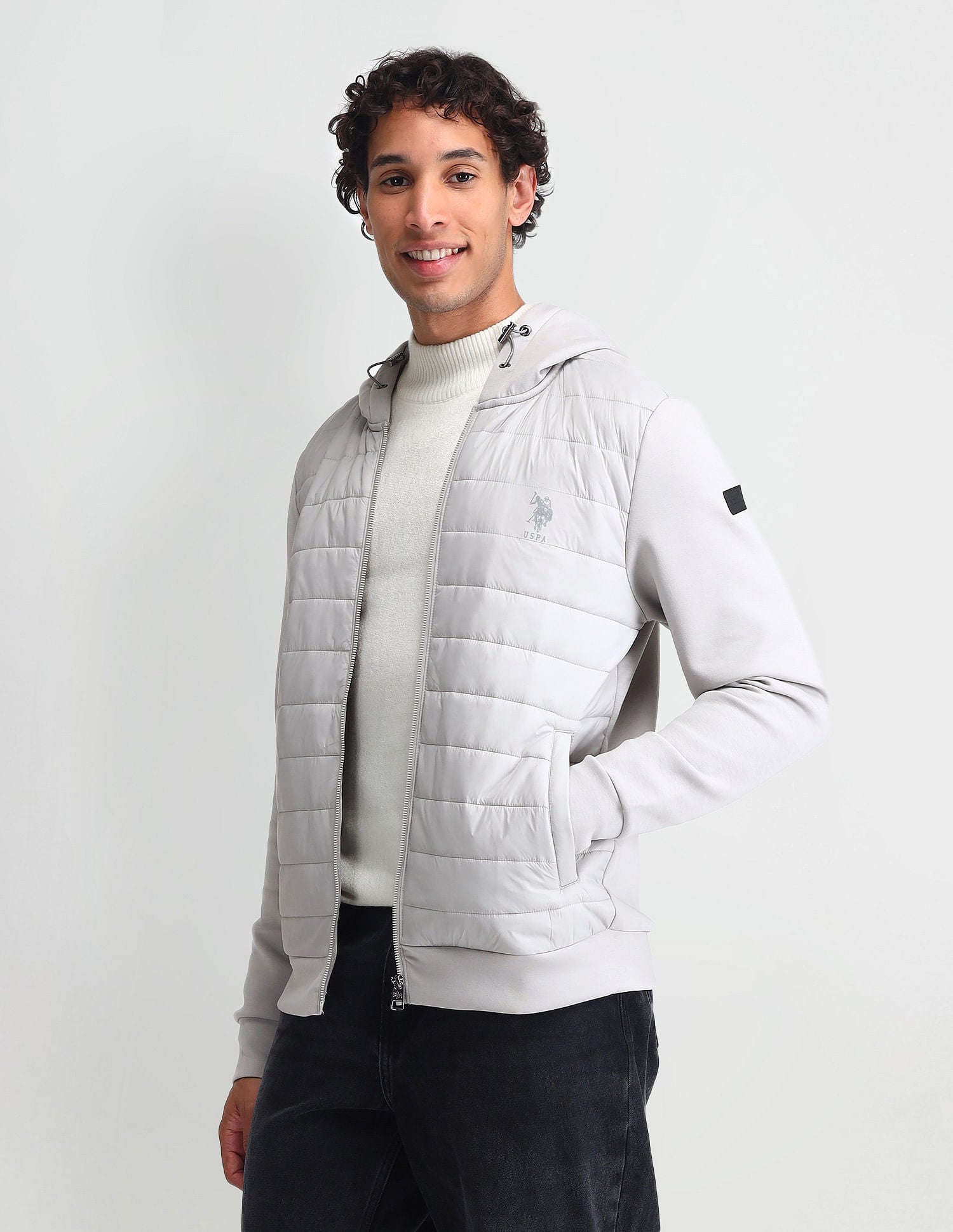 Hooded Padded Bomber Jacket