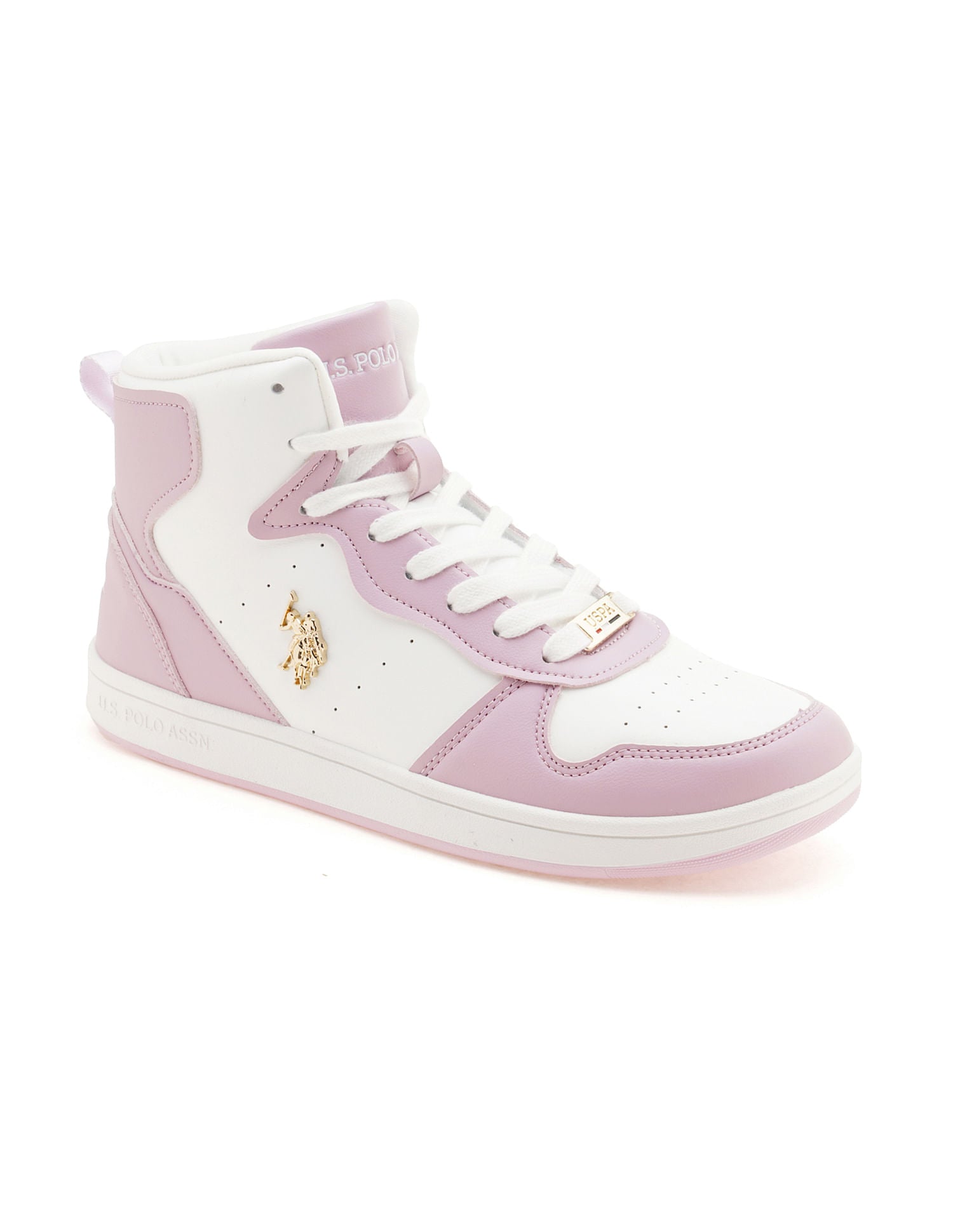 Women Colour Block Rowan Sneakers Light Purple and White - U.S. Polo Assn. India | Large