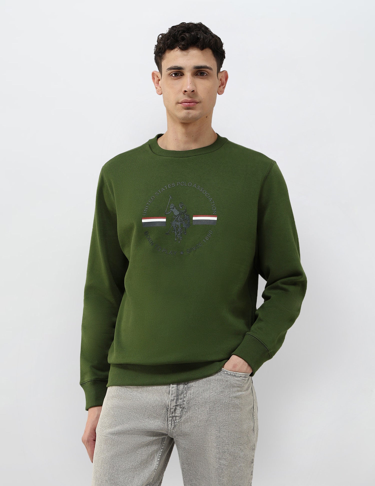 Graphic Brand Printed Regular Fit Sweatshirt