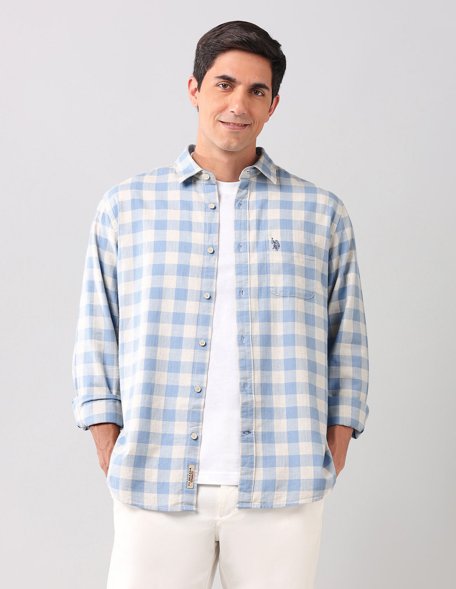 Buffalo Checked Herringbone Shirt