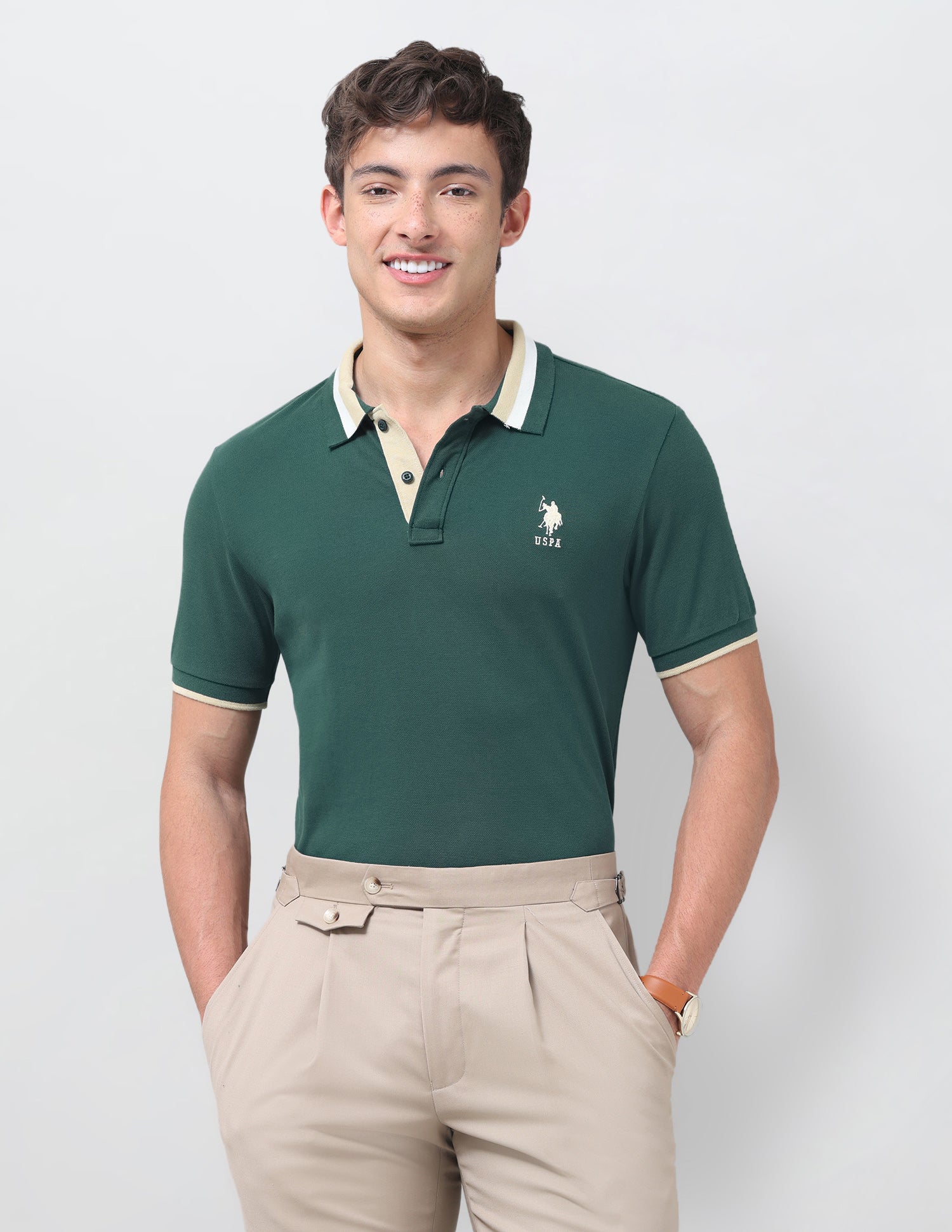 Solid Regular Fit Polo Shirt