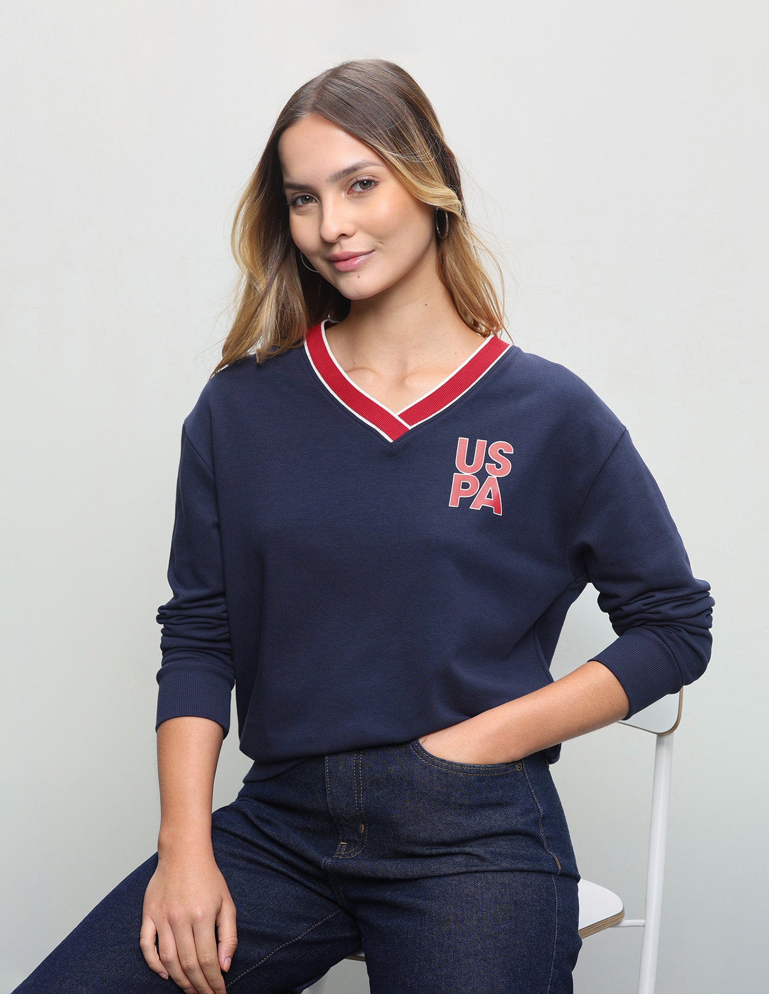 Solid Oversized Fit Sweatshirt