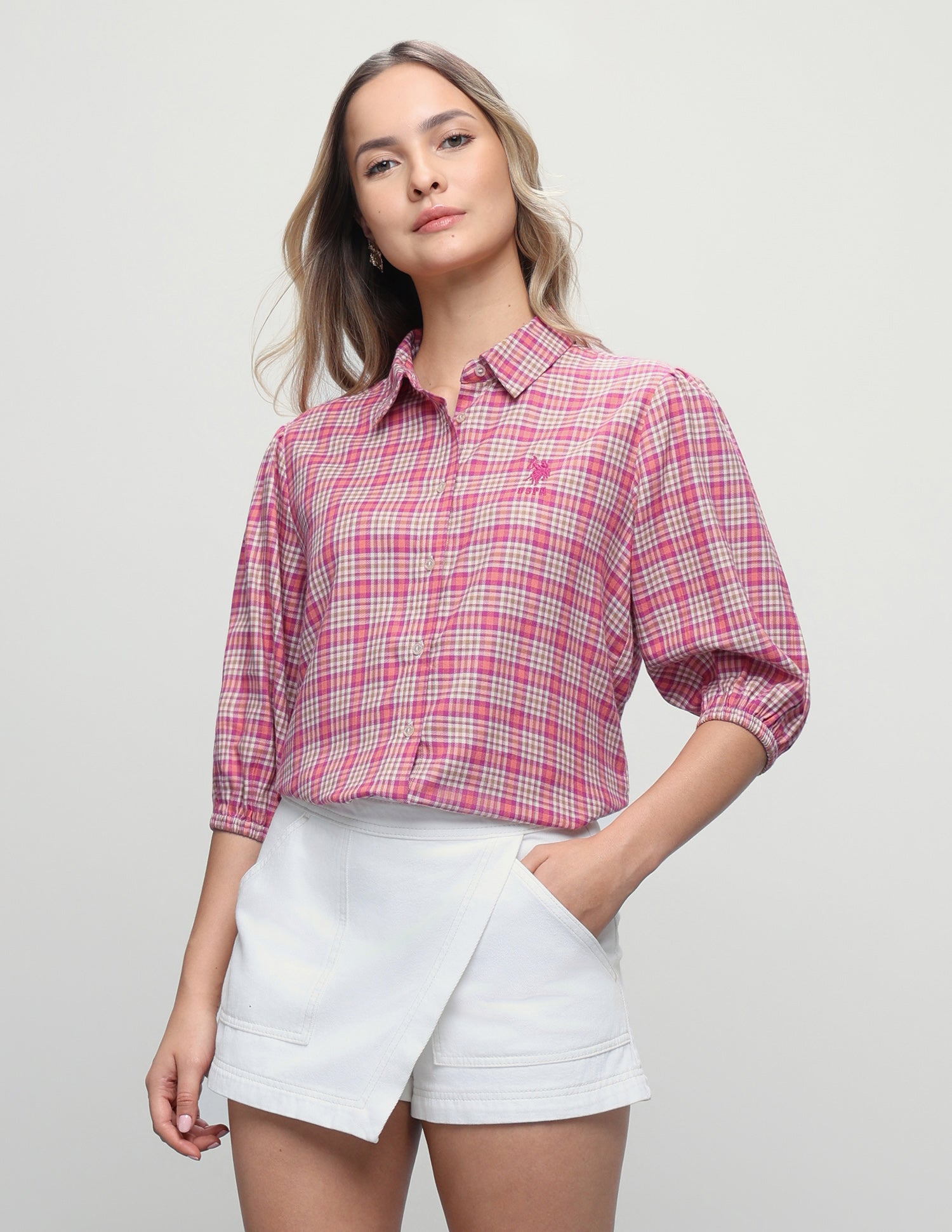Plaid Checked Relaxed Fit Shirt Multi Colour - U.S. Polo Assn. India | Large