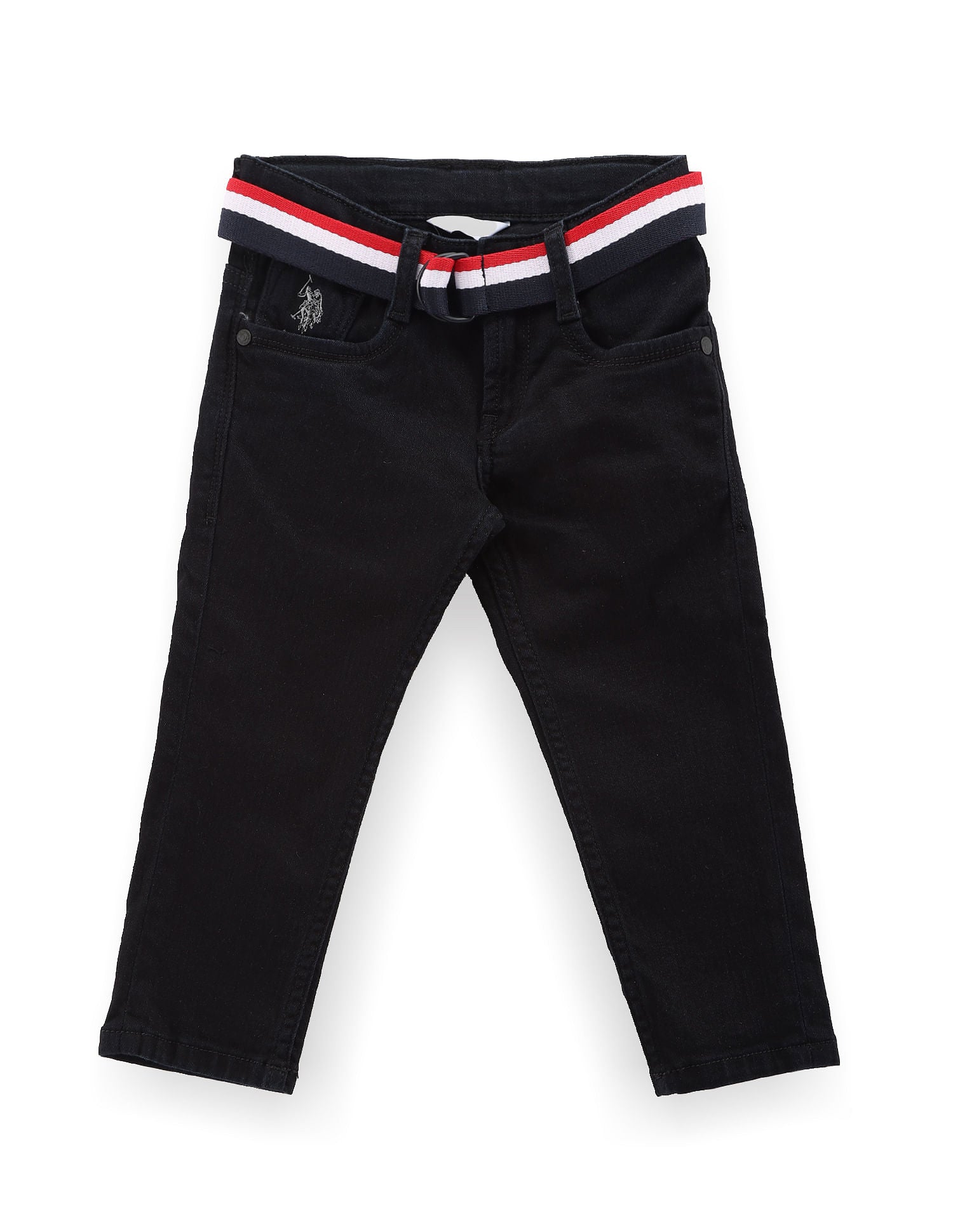 Boys Slim Fit Black Jeans