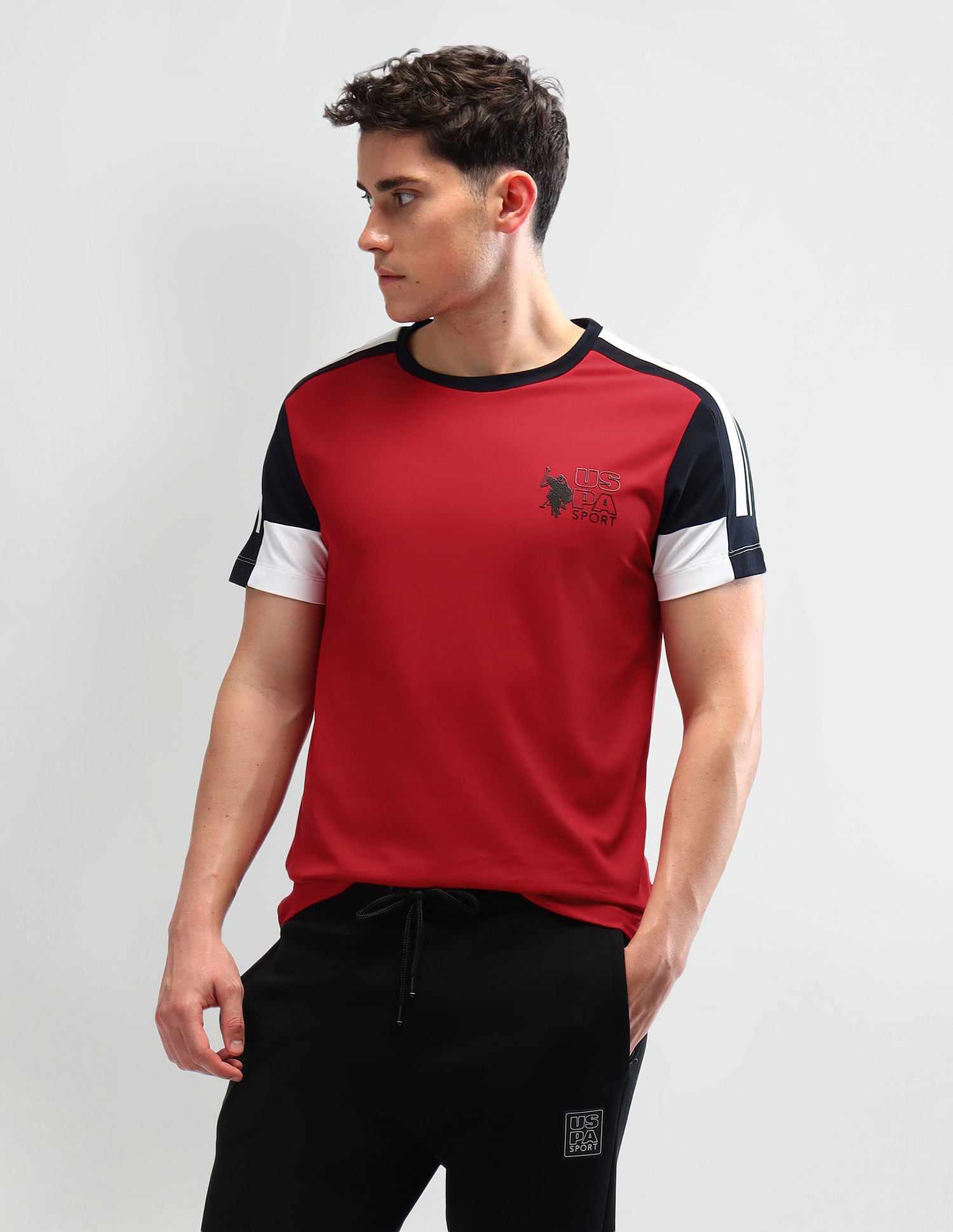 Slim Fit Solid T-Shirt Rust - U.S. Polo Assn. India | Large