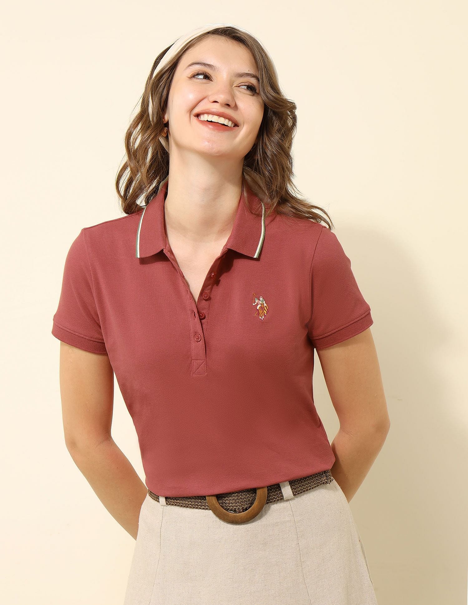 Tipped Collar Regular Fit Polo Shirt