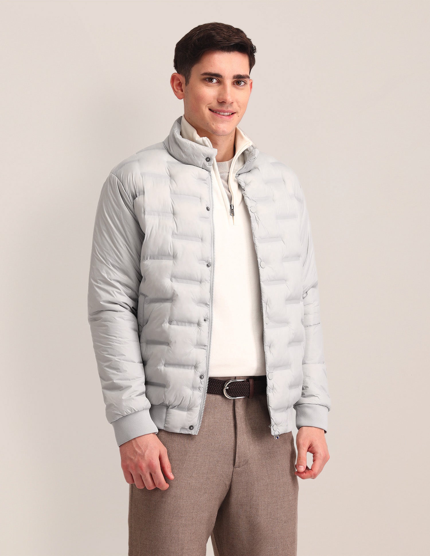 Solid Quilted Jacket