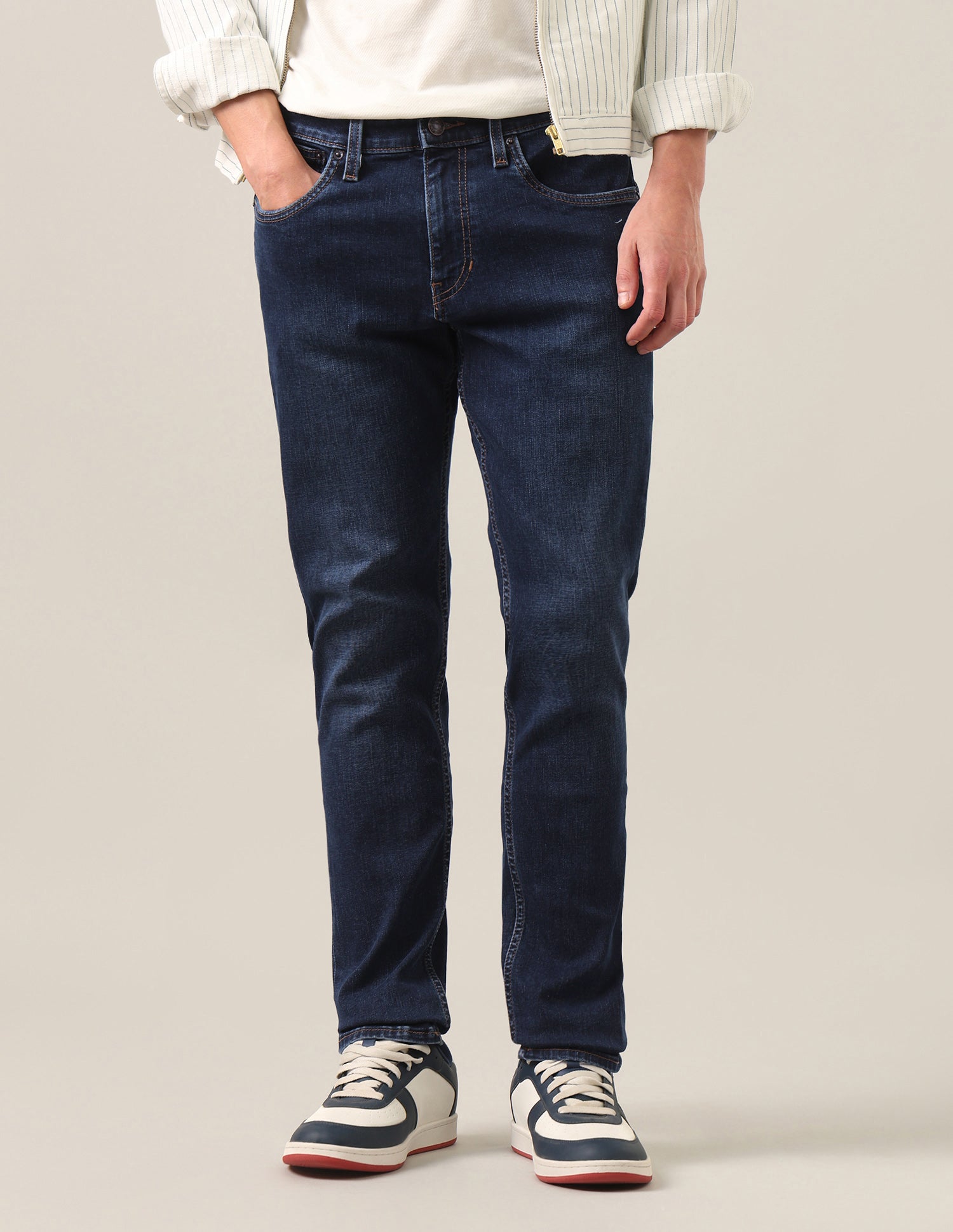 Brandon Slim-Tapered Fit Blue Jeans