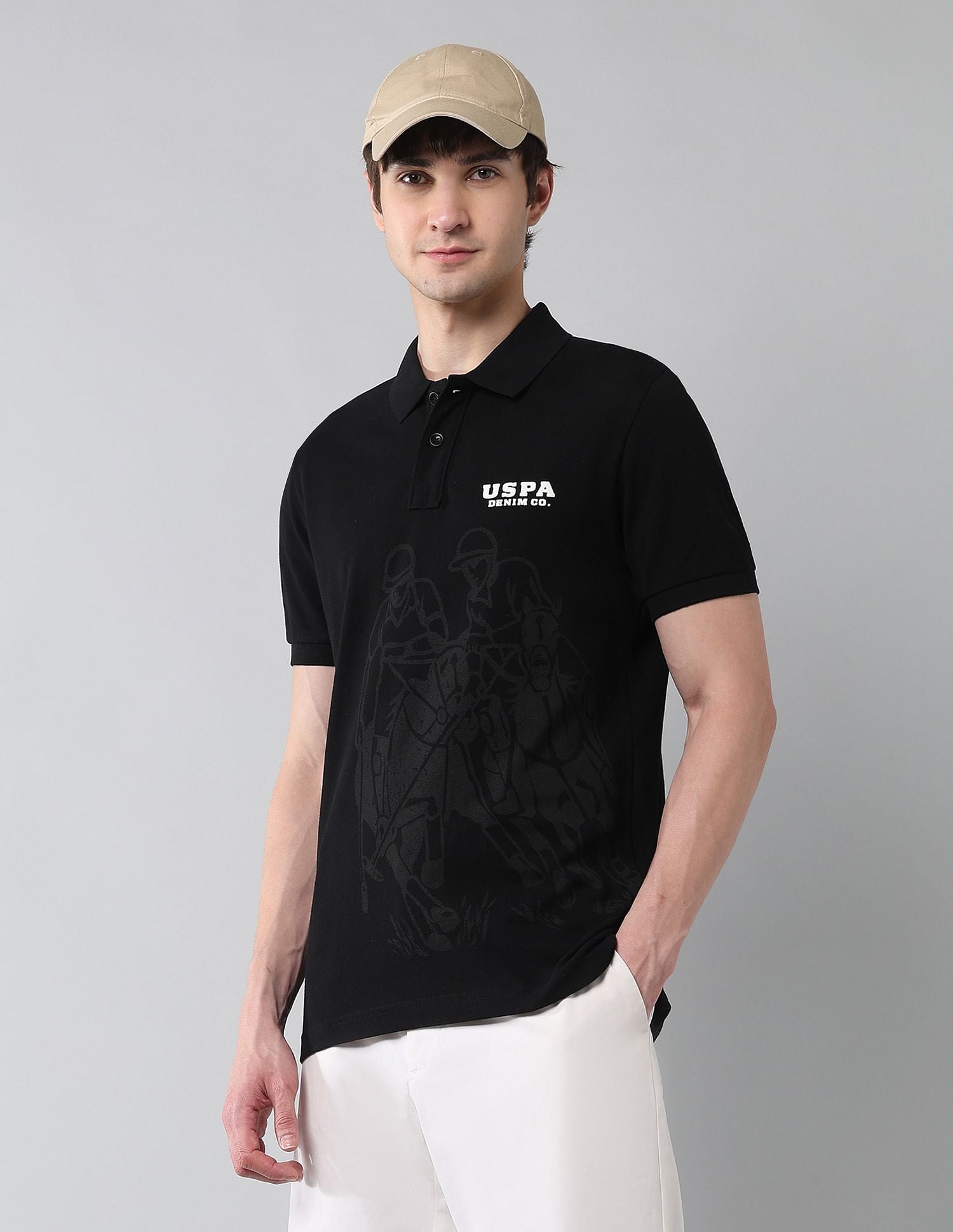 Pure Cotton Muscle Fit Polo Shirt