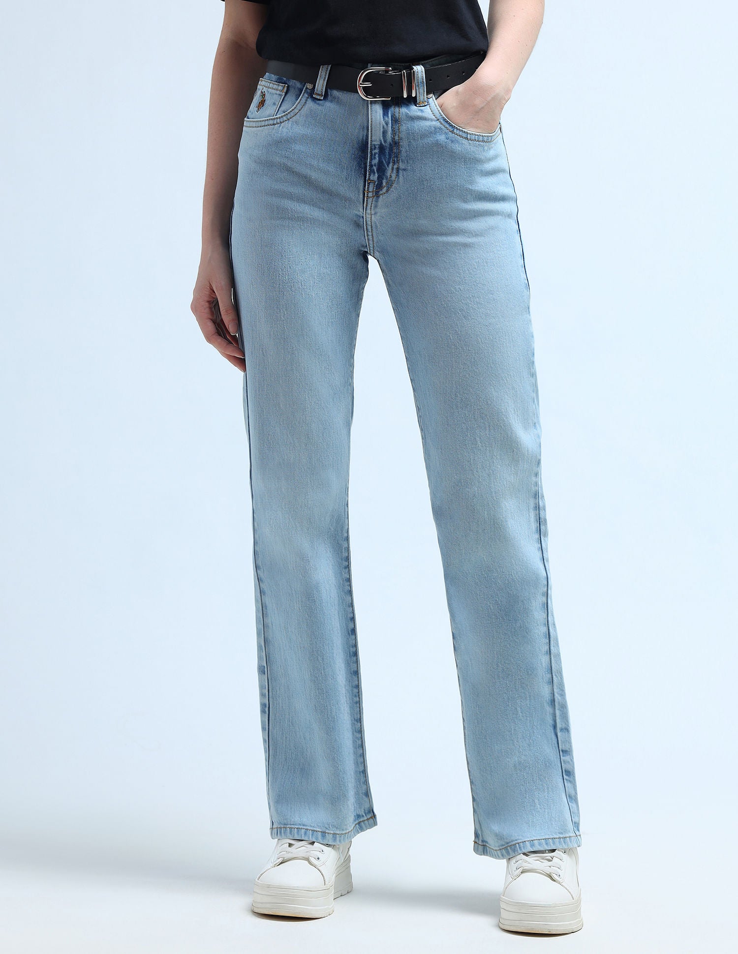 Regular Bootcut Blue Jeans Light Blue - U.S. Polo Assn. India | Large