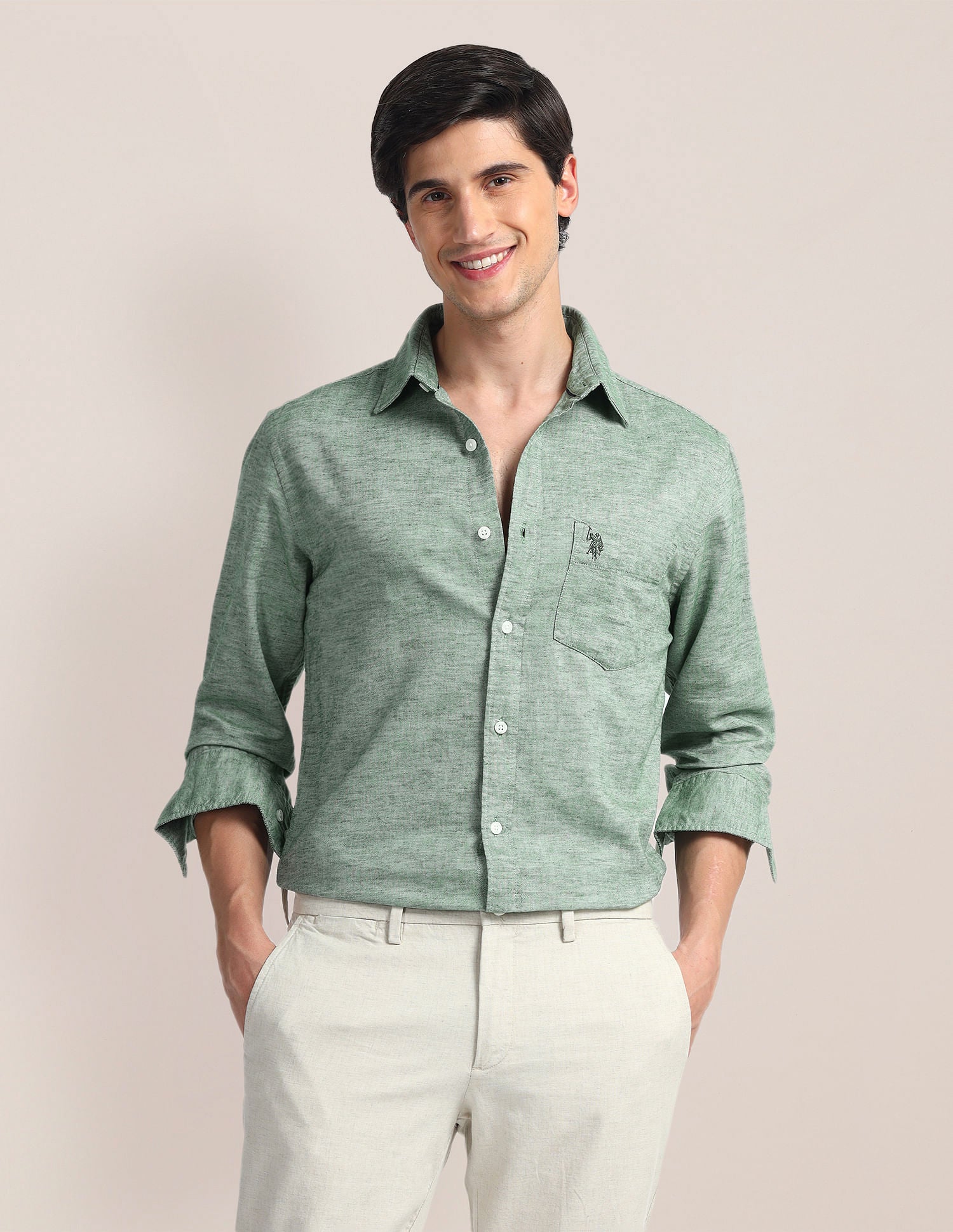 Heathered Dobby Shirt