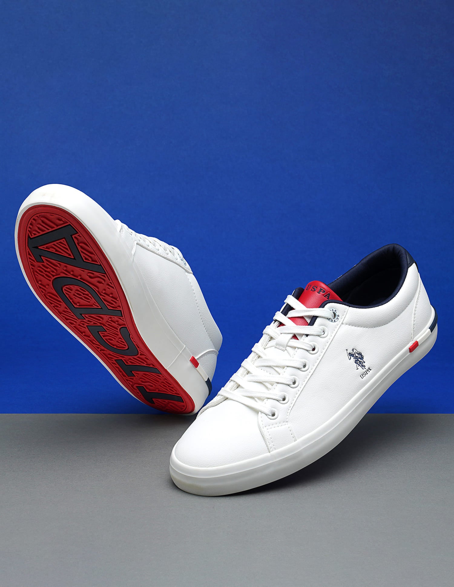Men Round Toe Anton 5.0 Sneakers Off White - U.S. Polo Assn. India | Large