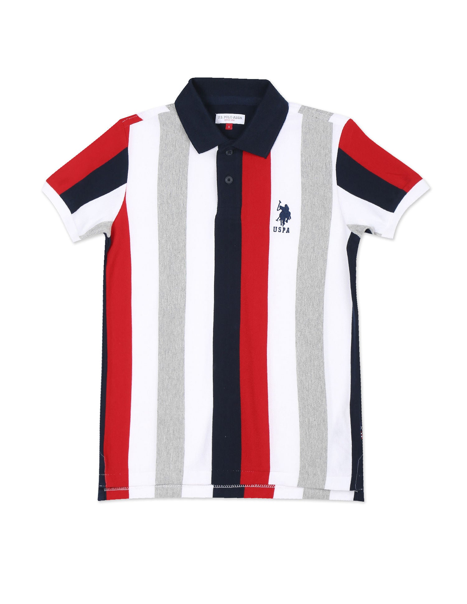 Striped Cotton Polo Shirt