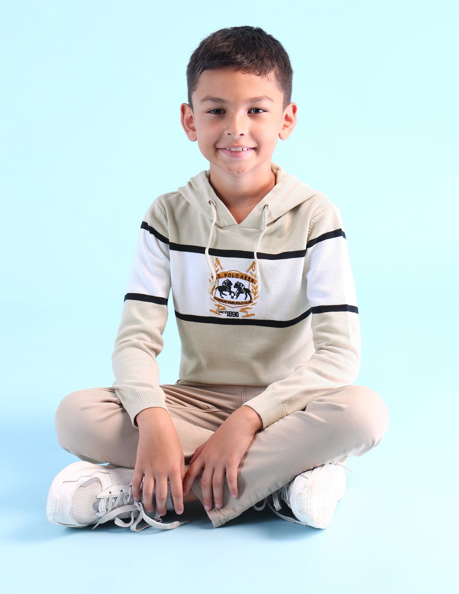 Boys Brand Embroidered Pure Cotton Sweater