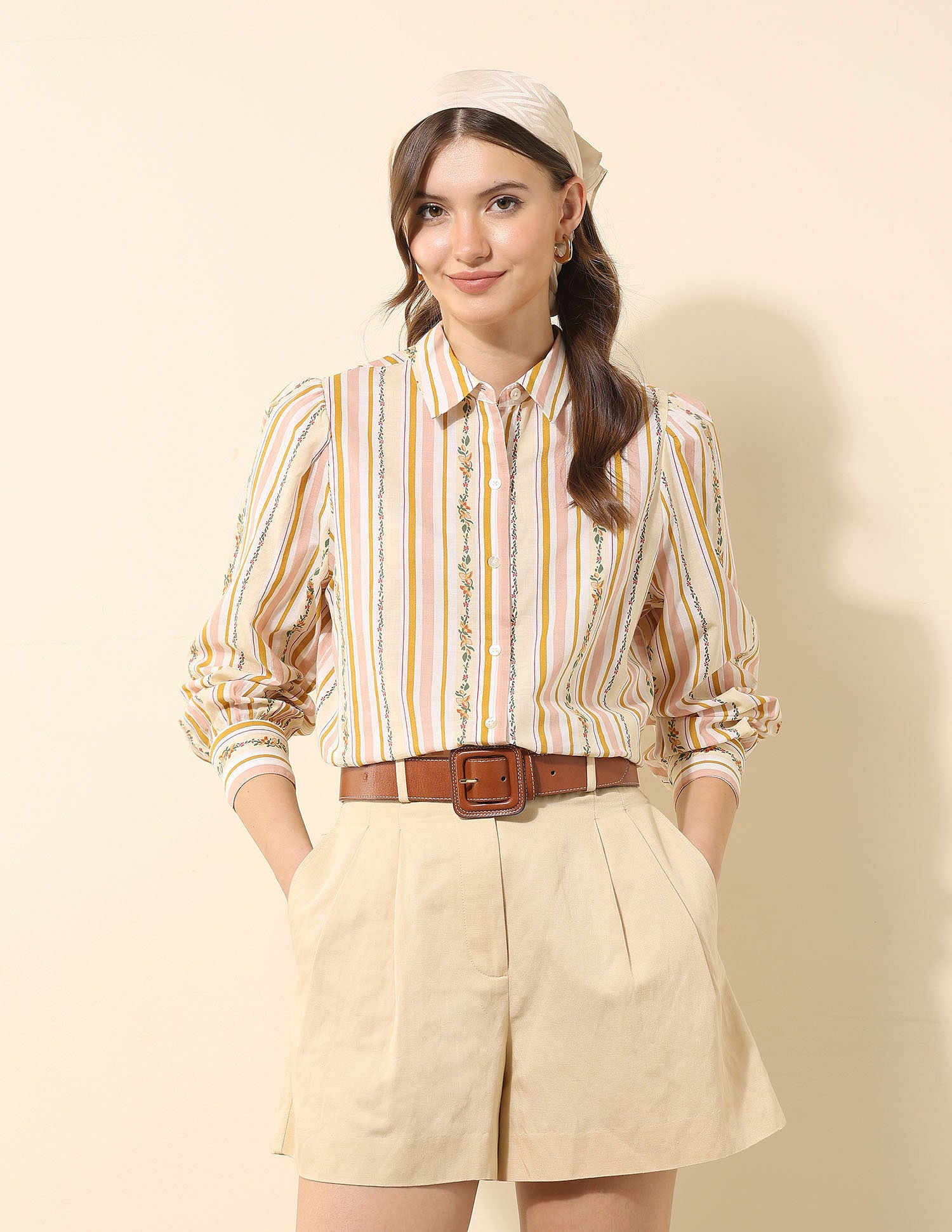 Cotton Floral Printed Shirt Multi-colour - U.S. Polo Assn. India | Large