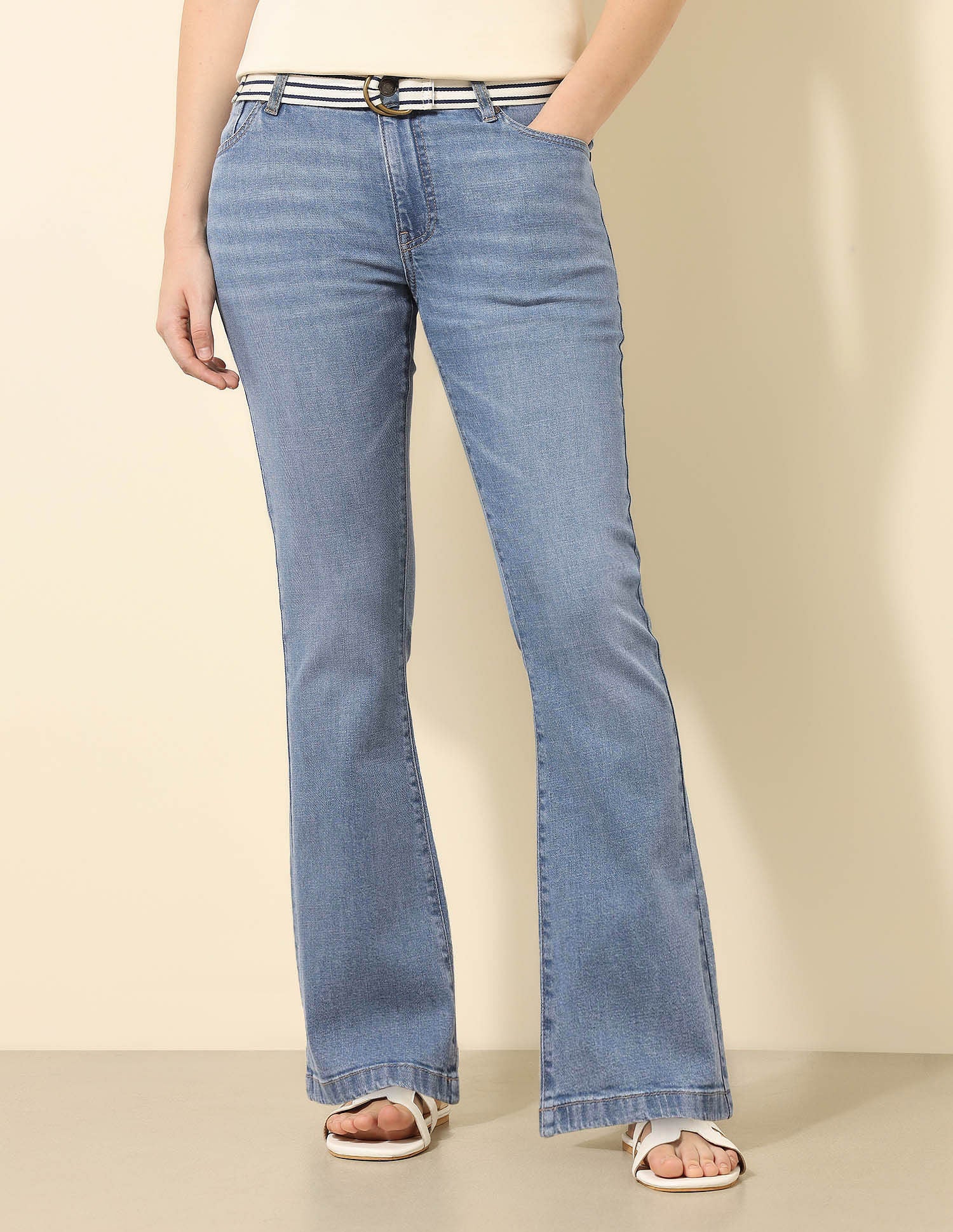 Mid-Rise Skinny Bootcut Jeans Blue - U.S. Polo Assn. India | Large