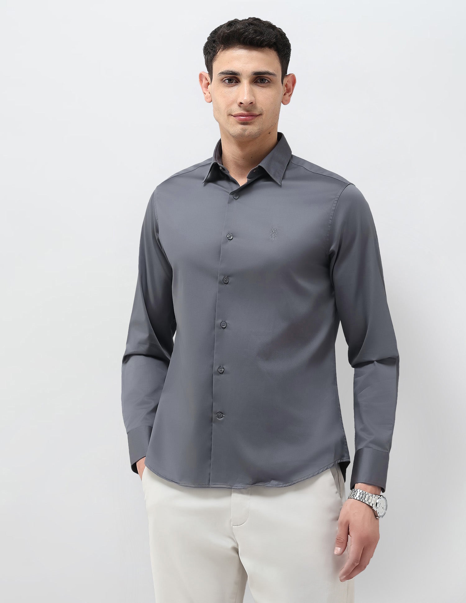 Tailored Fit Solid Shirt