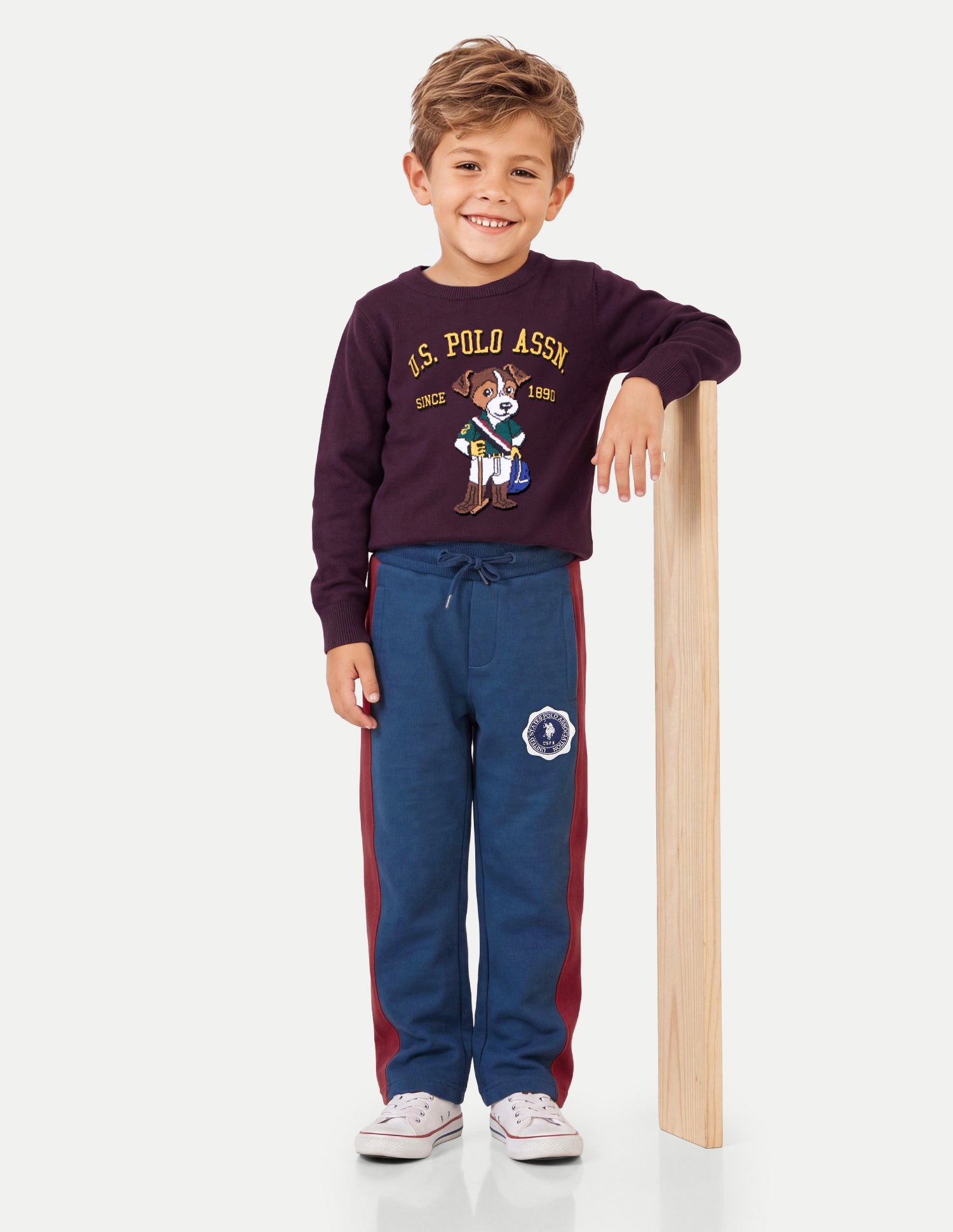 Solid Regular Fit Track Pants Navy - U.S. Polo Assn. India | Large