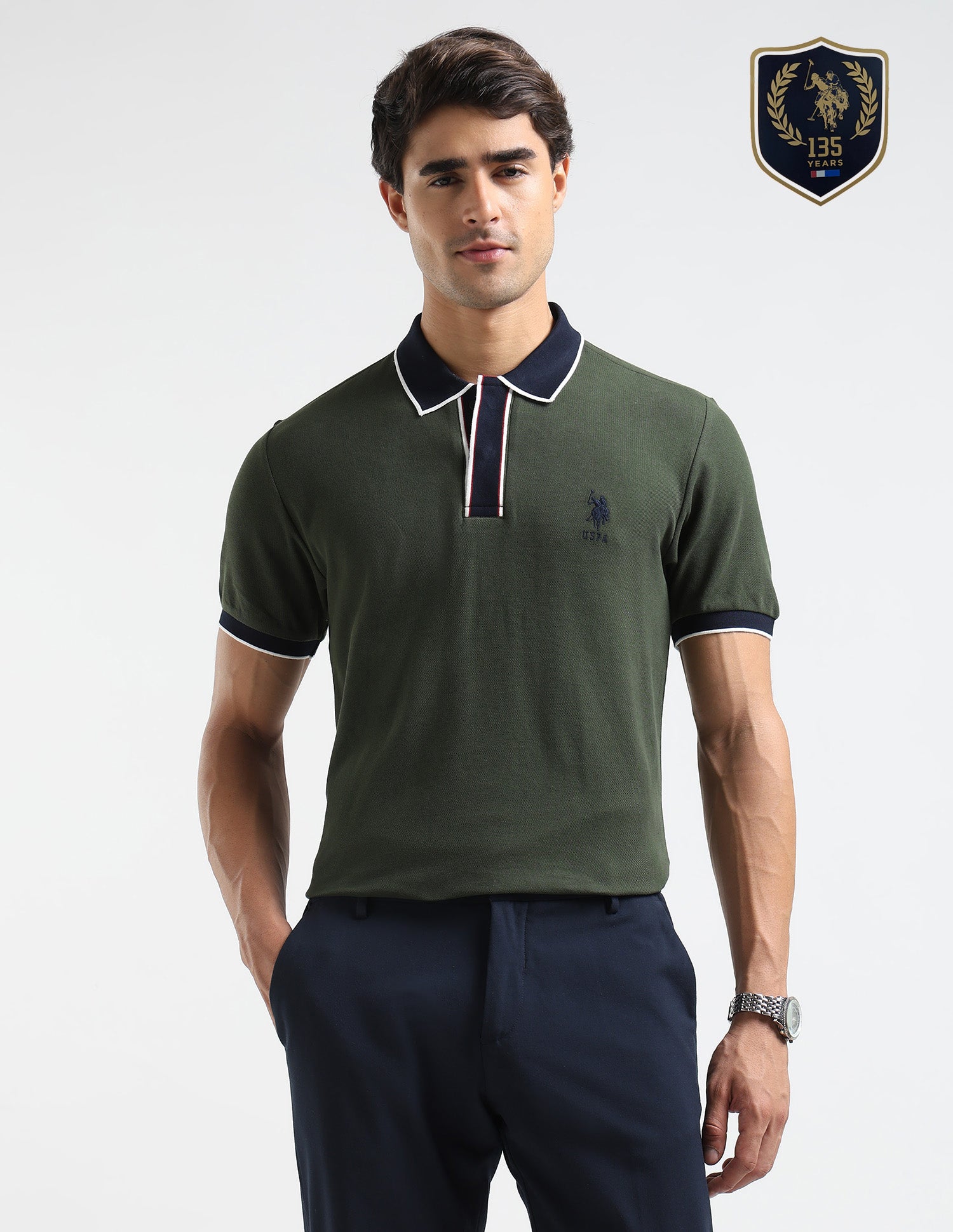 Pure Cotton Slim Fit Polo Shirt