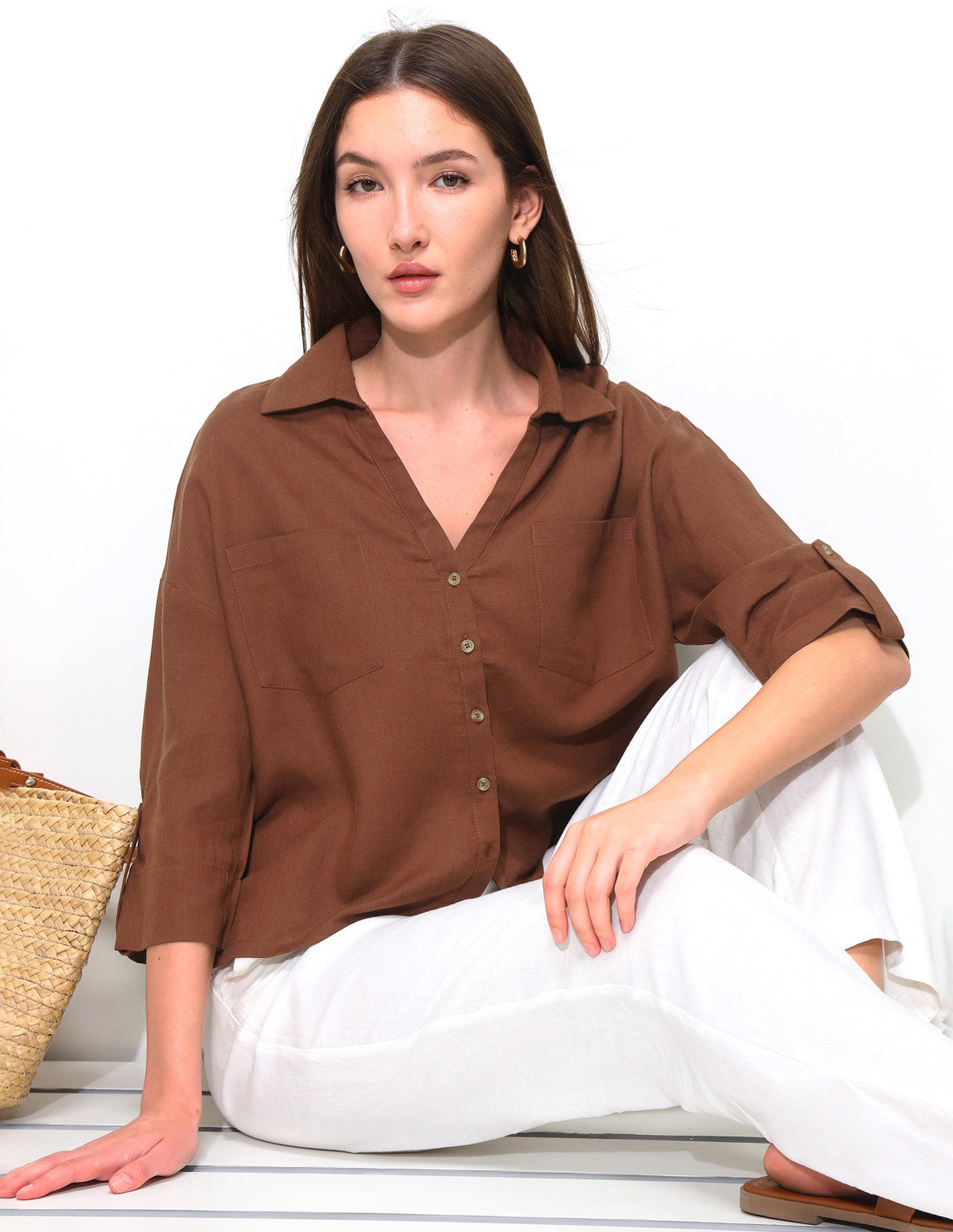 Oversized Fit Drop Shoulder Shirt