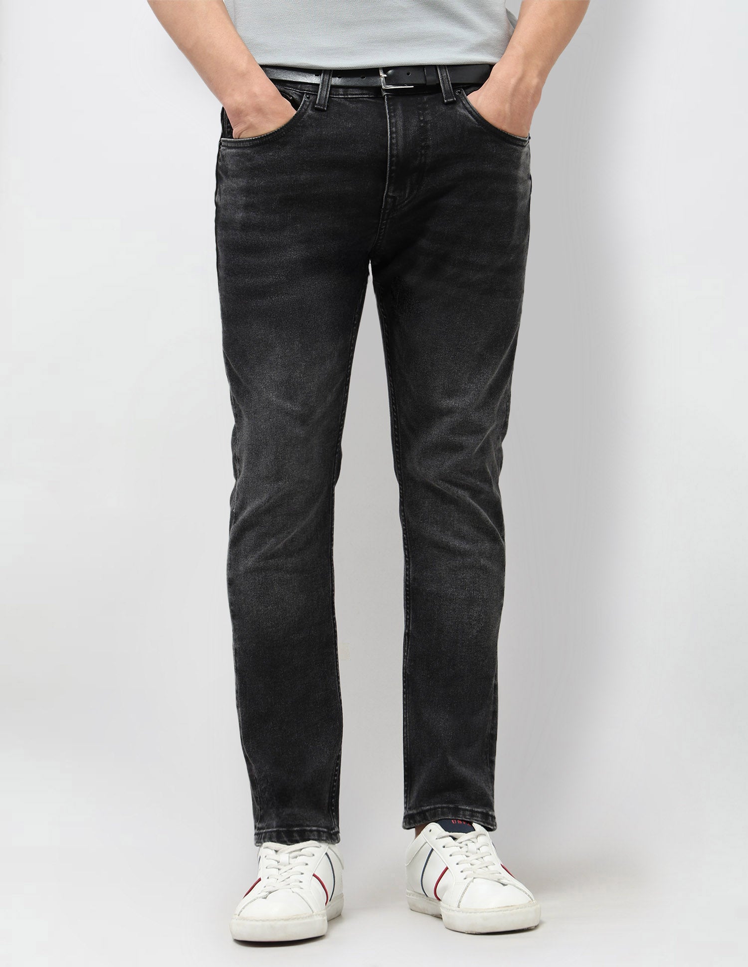 Henry Tapered Fit Black Jeans Black - U.S. Polo Assn. India | Large