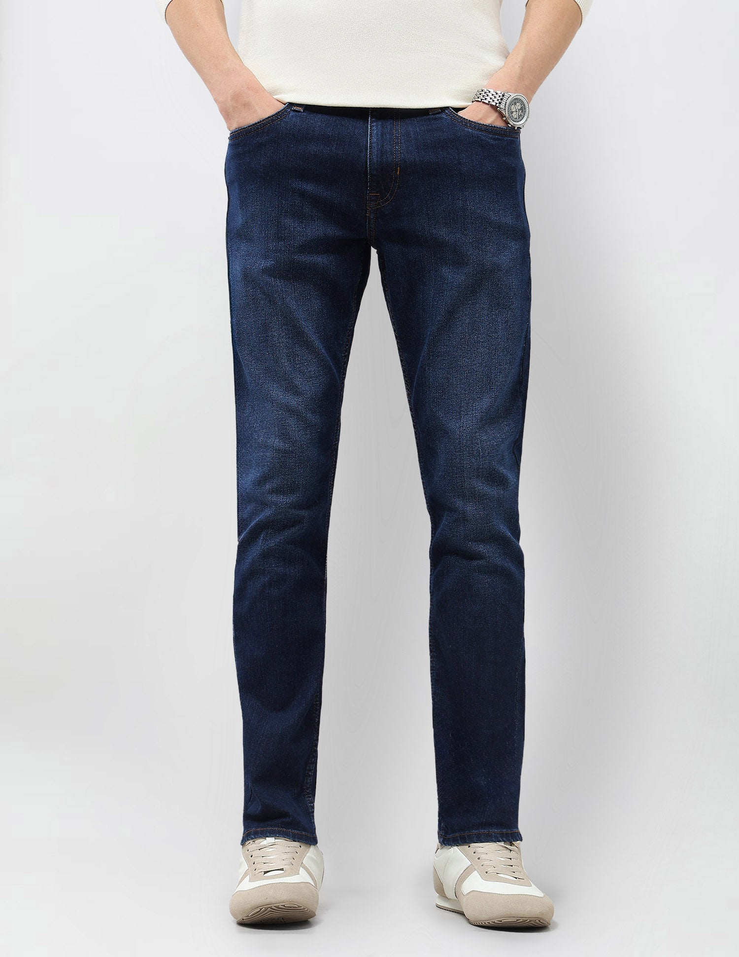 Brandon Slim Tapered Fit Mid Rise Jeans