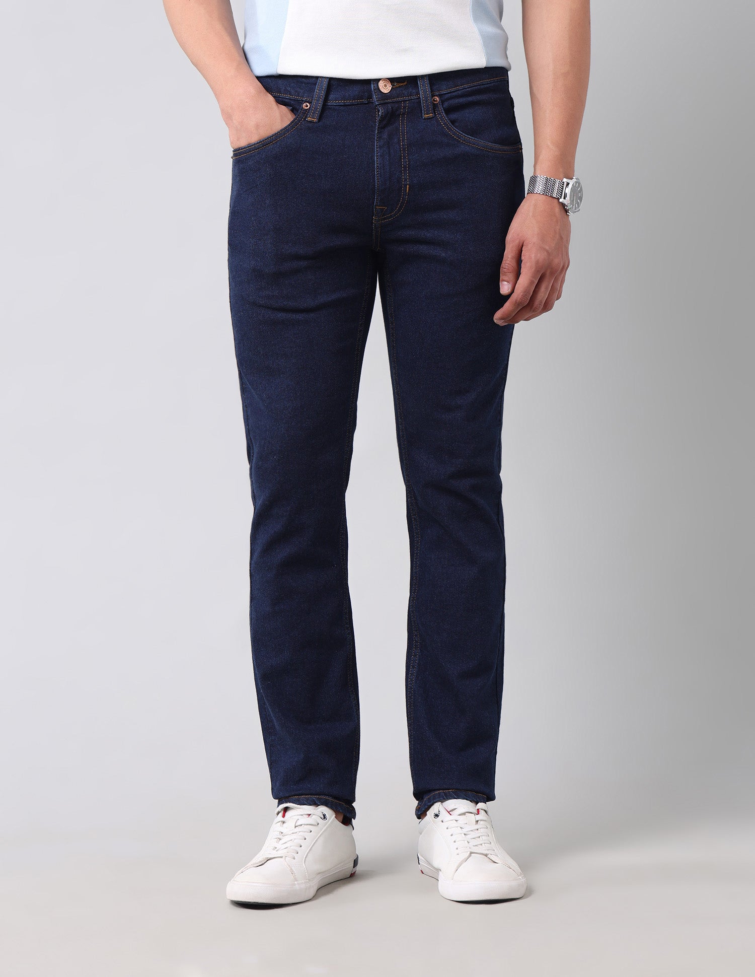 Regallo Skinny Fit Blue Jeans Blue - U.S. Polo Assn. India | Large