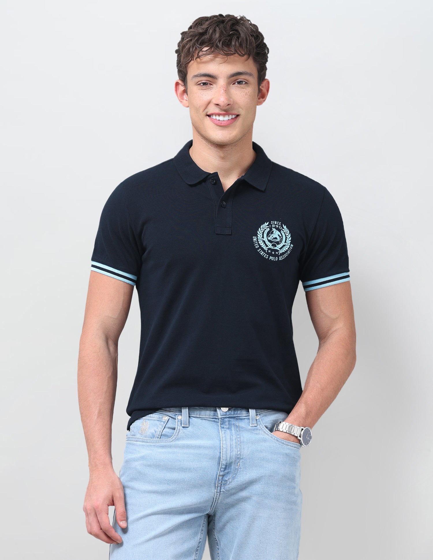 Solid Slim Fit Polo Shirt